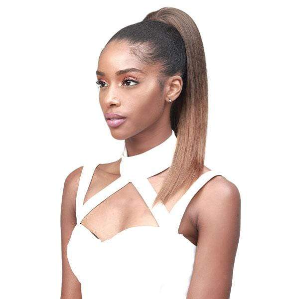 Bobbi Boss Miss Origin Tress Up Human Hair Blend Ponytail - MOD008 YAKY STRAIGHT 18