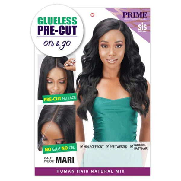 Zury Sis Prime Glueless Human Hair Blend Pre-Cut HD Lace Front Wig - MARI - Mose Wig
