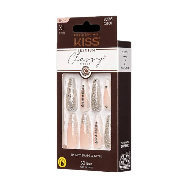 KISS Premium Classy Nails - Sophisticated-CSP01-XL - (C) - Mose Wig
