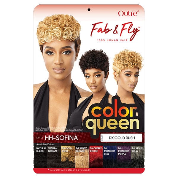 Outre 100% Human Hair Fab & Fly Full Cap Wig Color Queen - SOFINA - Mose Wig