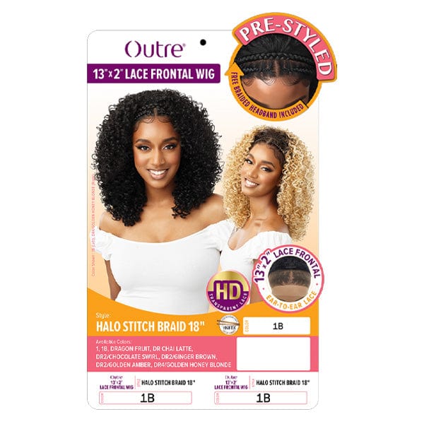 Outre Synthetic Hair 13x2 HD Lace Front Wig - HALO STITCH BRAID 18 - Mose Wig