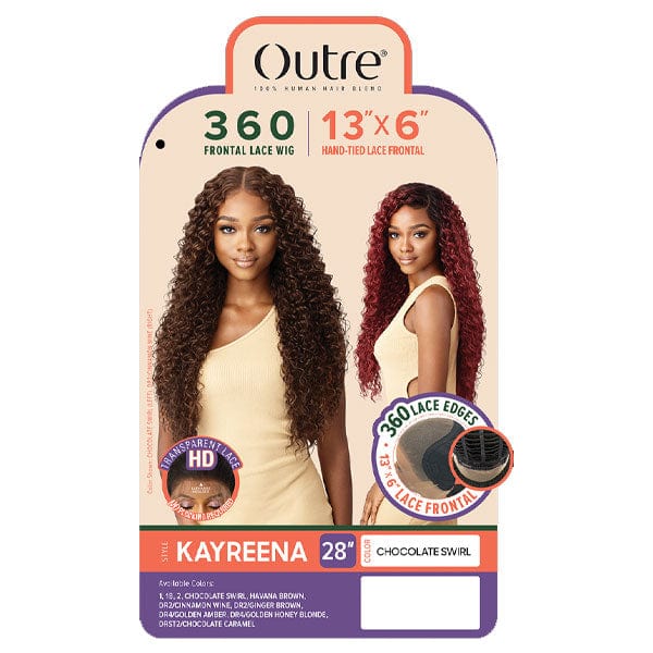 Outre Human Hair Blend 360 Lace Front Wig - KAYREENA - Mose Wig