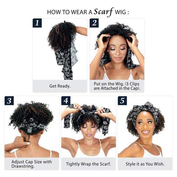 Zury Sis Synthetic Hair Scarf Wig - SF H ORY - Mose Wig