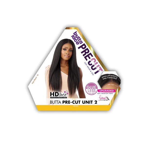 Sensationnel Butta Synthetic Pre Cut Glueless HD Lace Wig - BUTTA PRE CUT UNIT 2 - Mose Wig