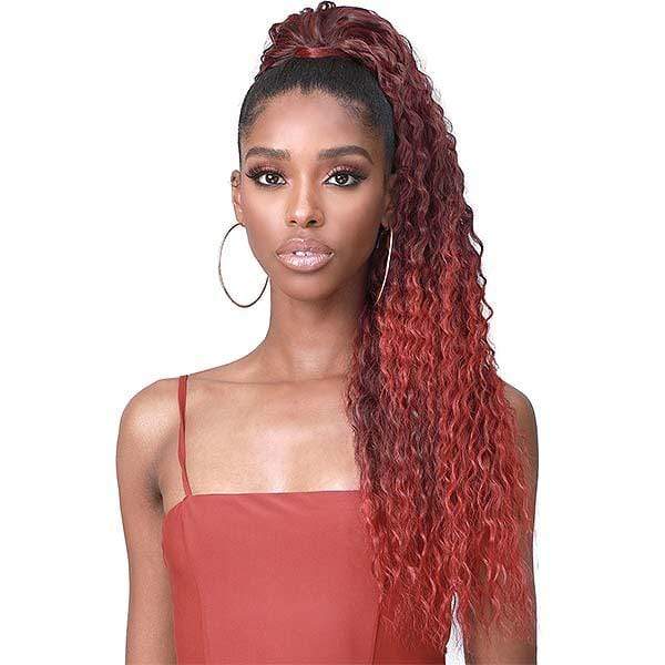 Bobbi Boss Miss Origin Tress Up Human Hair Blend Ponytail - MOD026 BRAZILIAN WAVE 28
