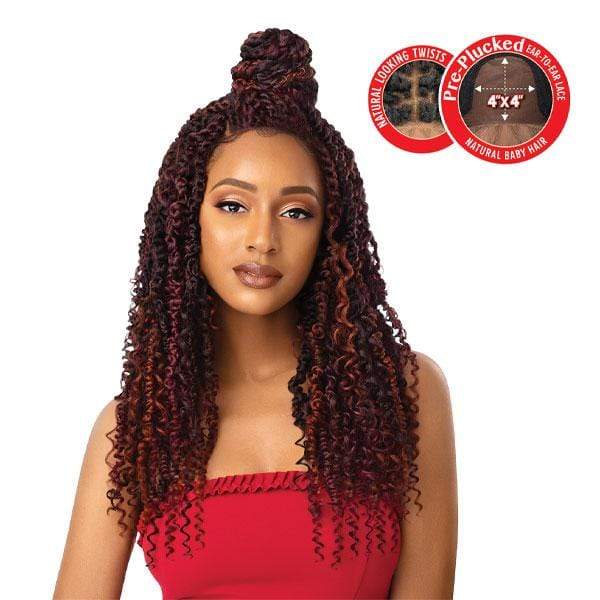 Outre X-Pression Twisted Up 4X4 Lace Front Wig - BOHO PASSION WATERWAVE 22
