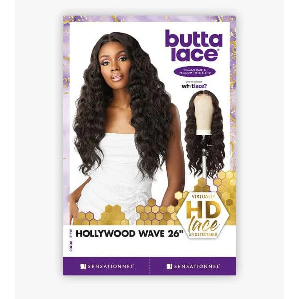 Sensationnel Butta Human Hair Blend Lace Front Wig - HOLLYWOOD WAVE 26