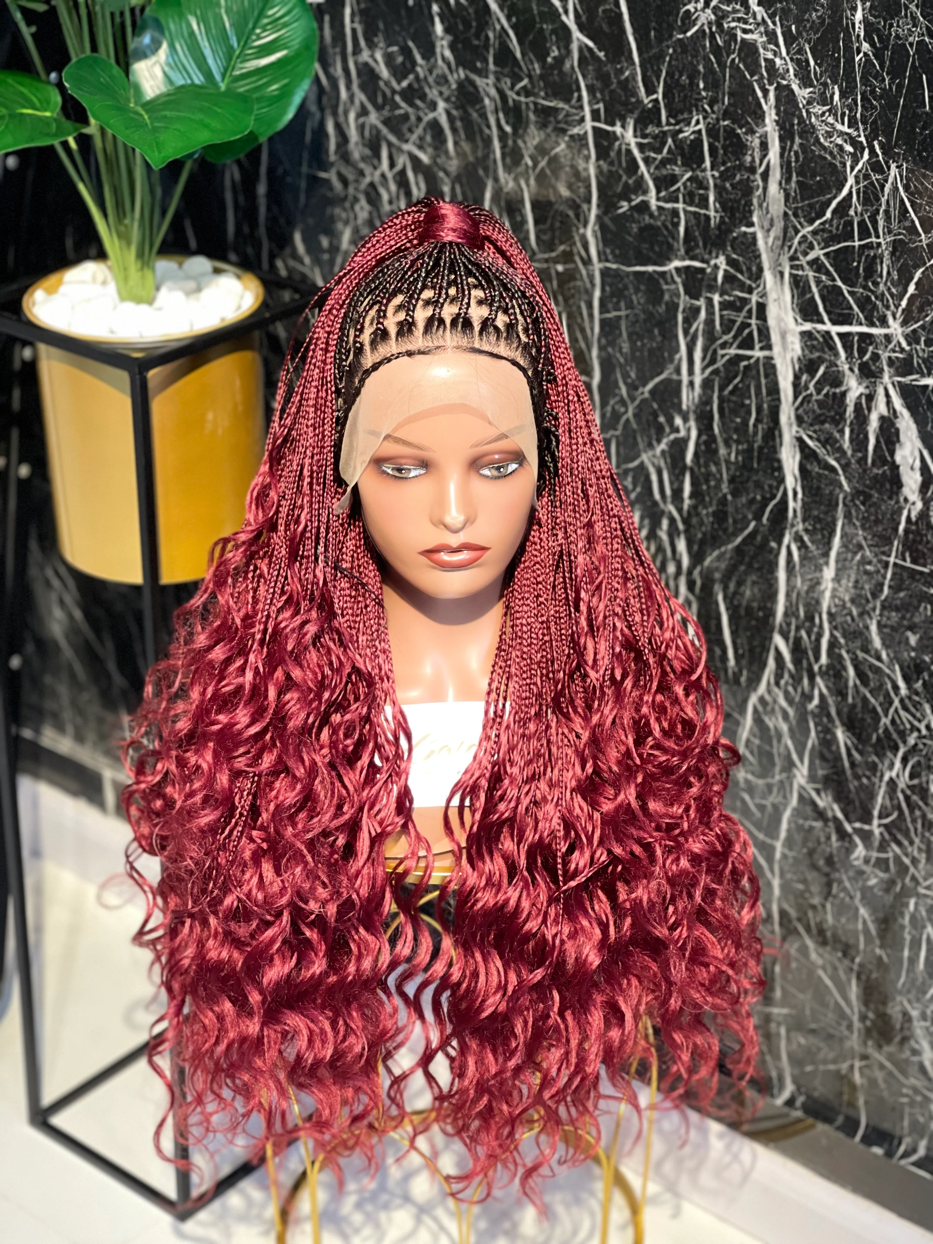 Sisi Curly unit - Knotless Braid Wig - Mose Wig