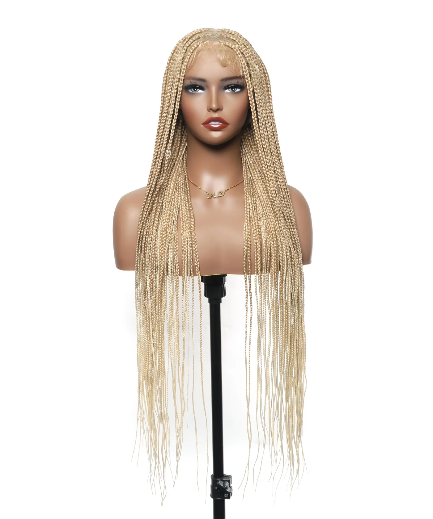 HD Lace Knotless Box Braided Wig Color #613 Blond - Mose Wig