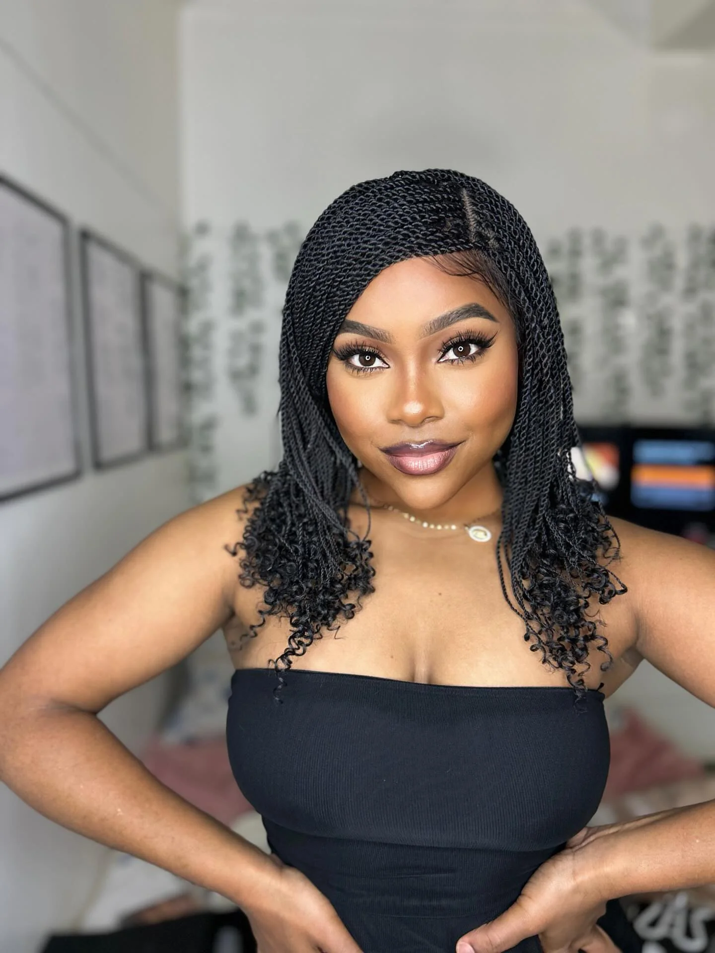 Senegalese Mini Twist Braided Wig 14