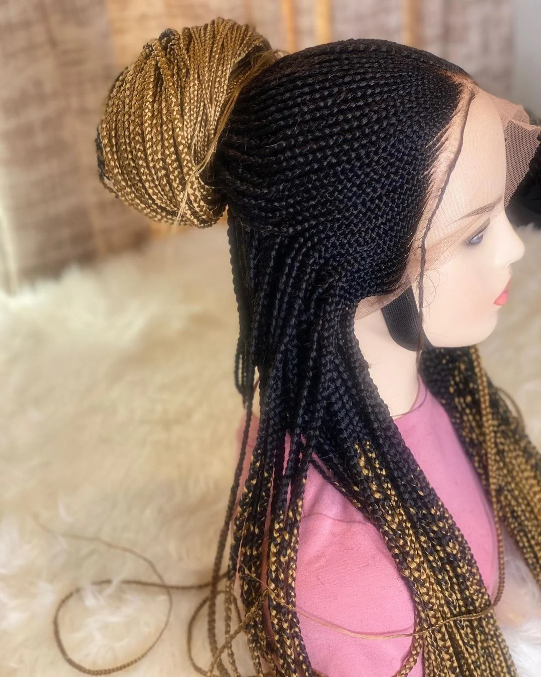 Tribal cornrow - Braided Wig - Mose Wig
