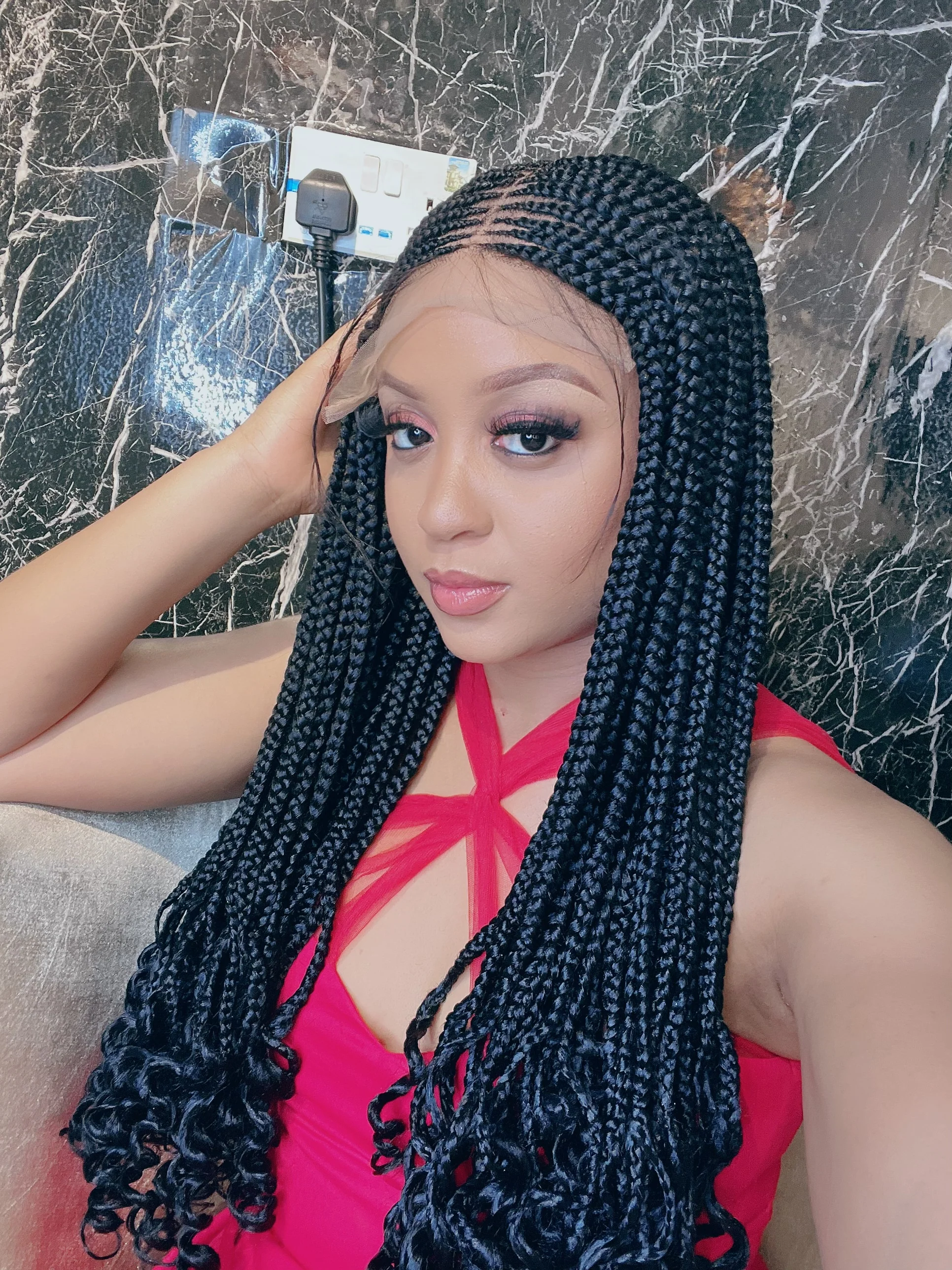 Wig Nma - African Cornrow box braid wig - Mose Wig