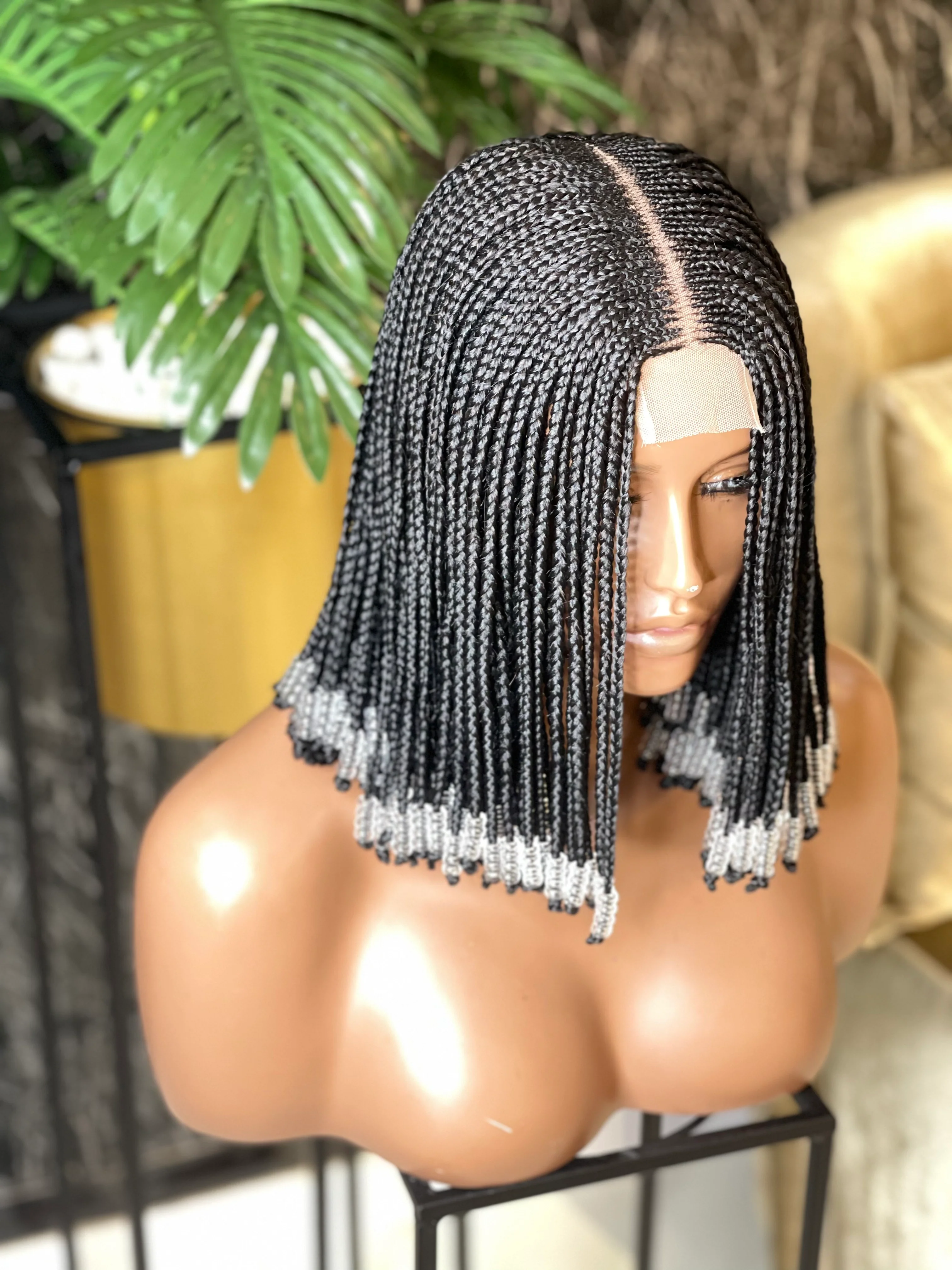 Beaded Fulani - Cornrow Braid Wig - Mose Wig