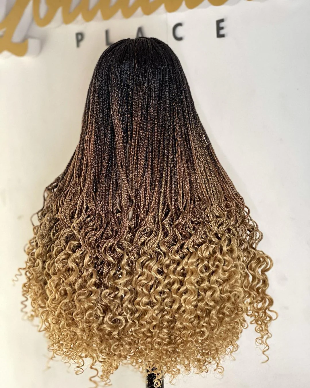 Ombre goddess knotless braids wig - Mose Wig