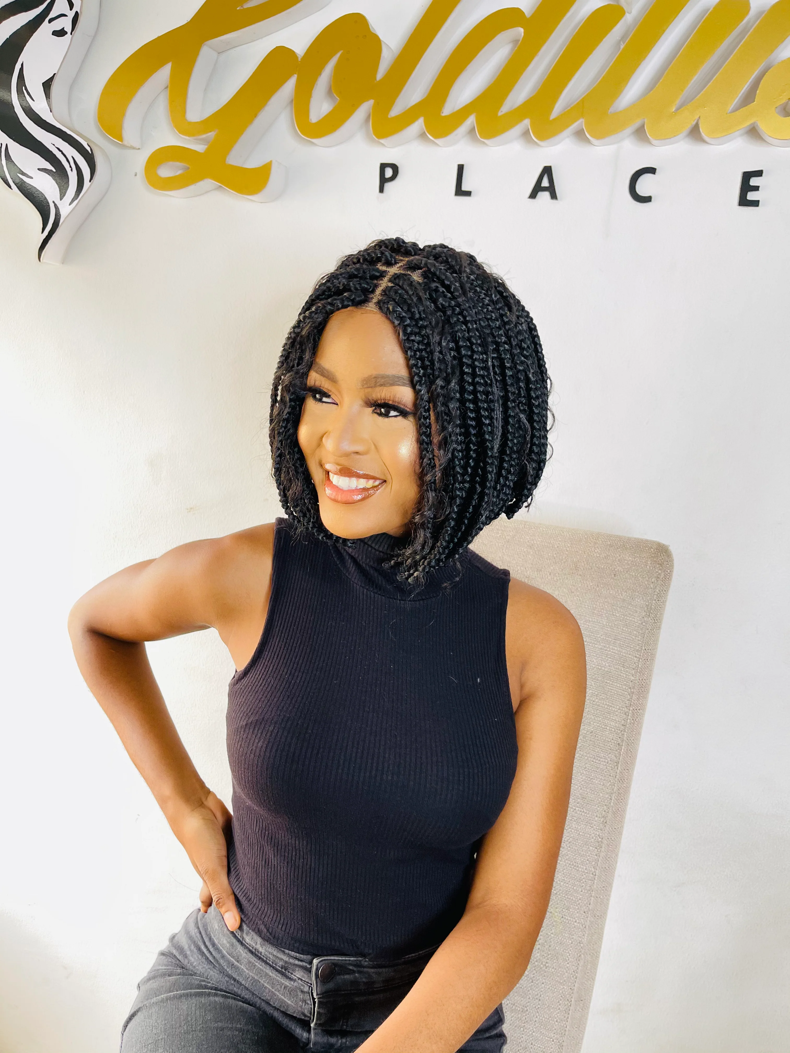 Goddess Bob - Braided Wig - Mose Wig