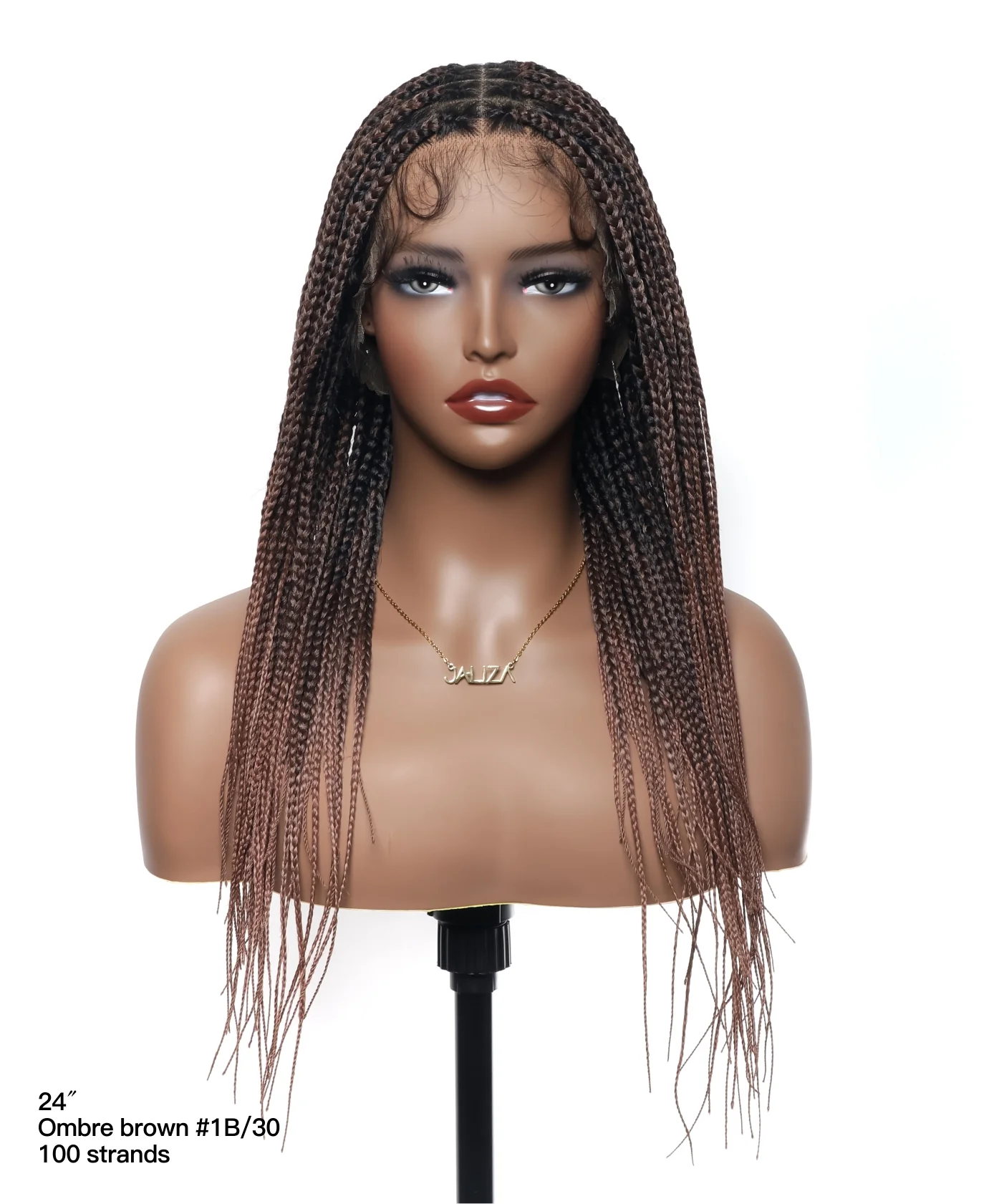 Pre Bleached Human Hair Lace Lightweight Knotless HD Lace Box Braided Wig - Mose Wig