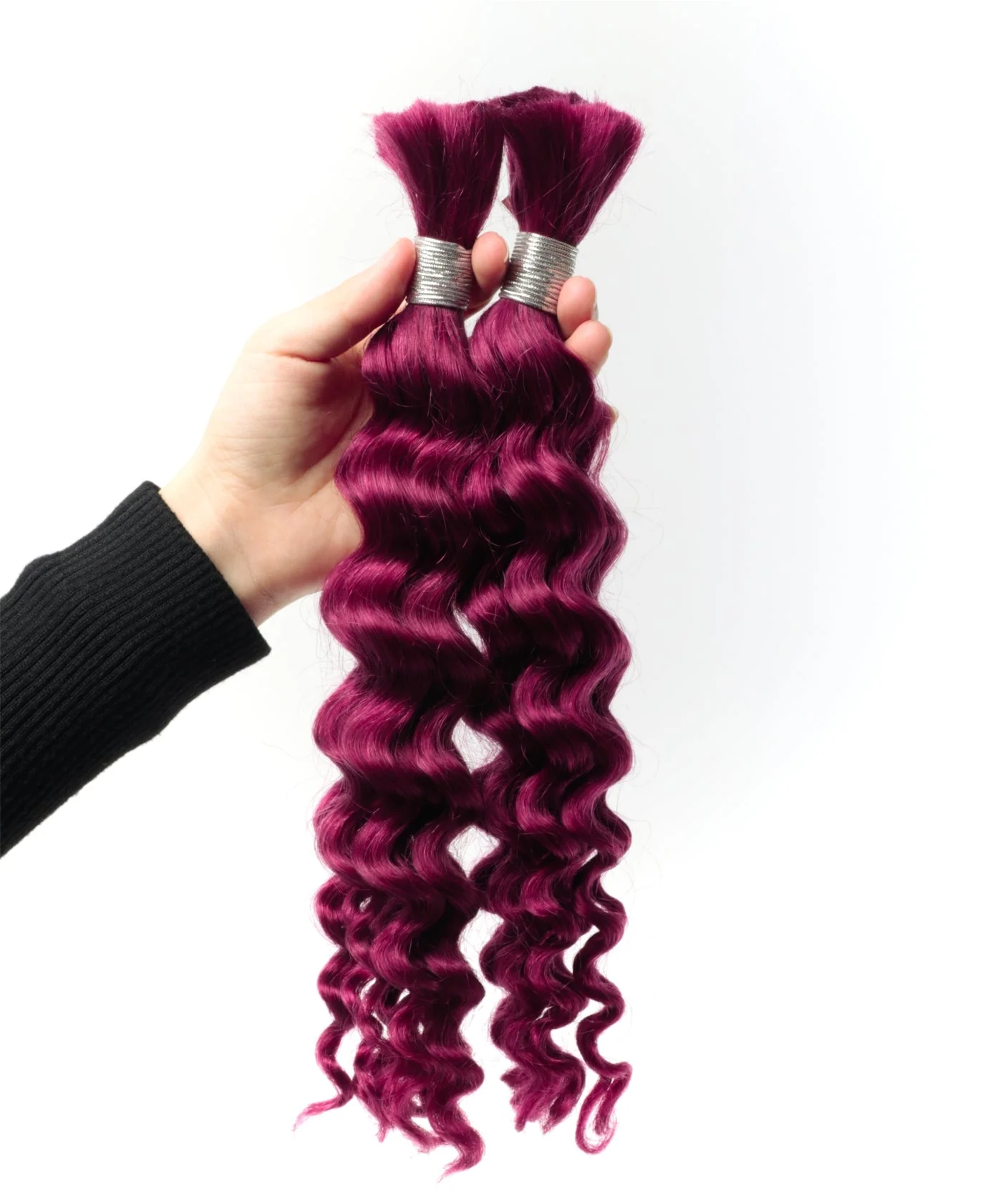 Bulk Hair Virgin Human Braiding Hair (1 Packing 2 Bundles/100g) - Mose Wig