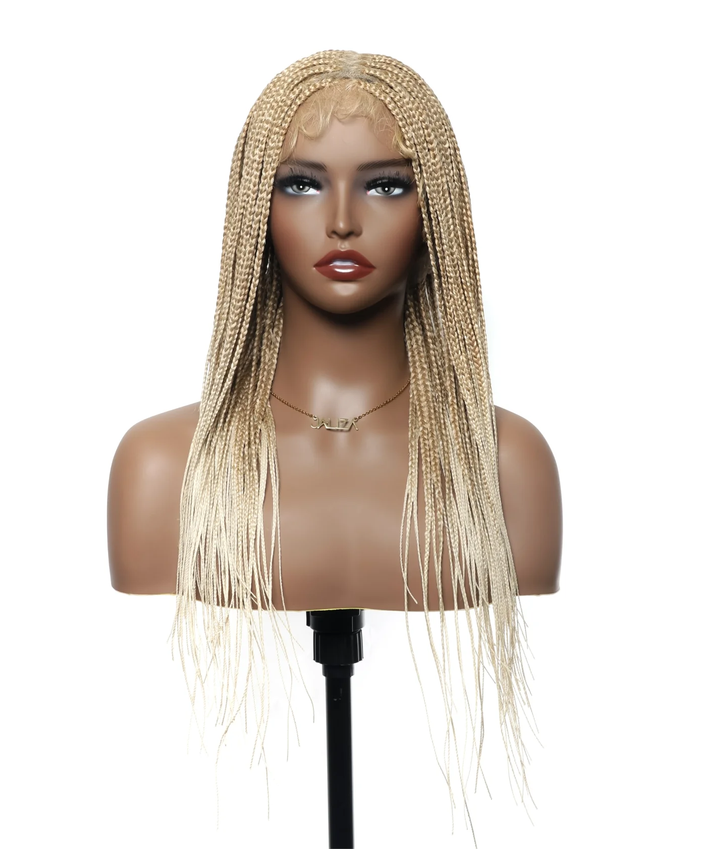 HD Lace Knotless Box Braided Wig Color #613 Blond - Mose Wig