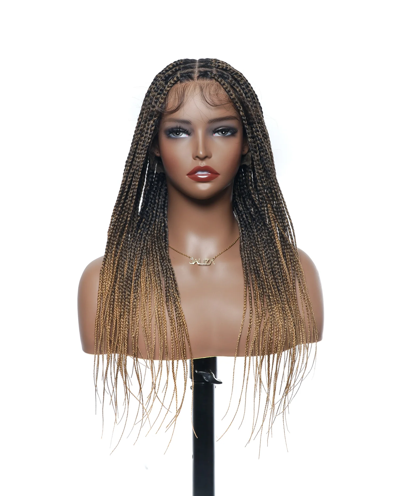 Pre Bleached Human Hair Lace Lightweight Knotless HD Lace Box Braided Wig - Mose Wig