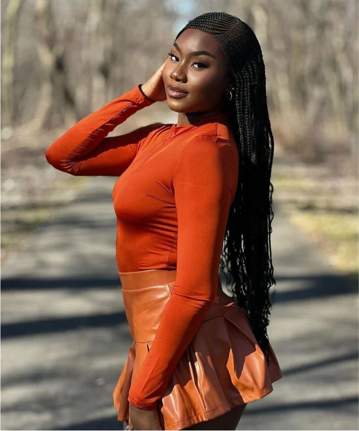 Cornrow Boho Style Box Braided Wig 32