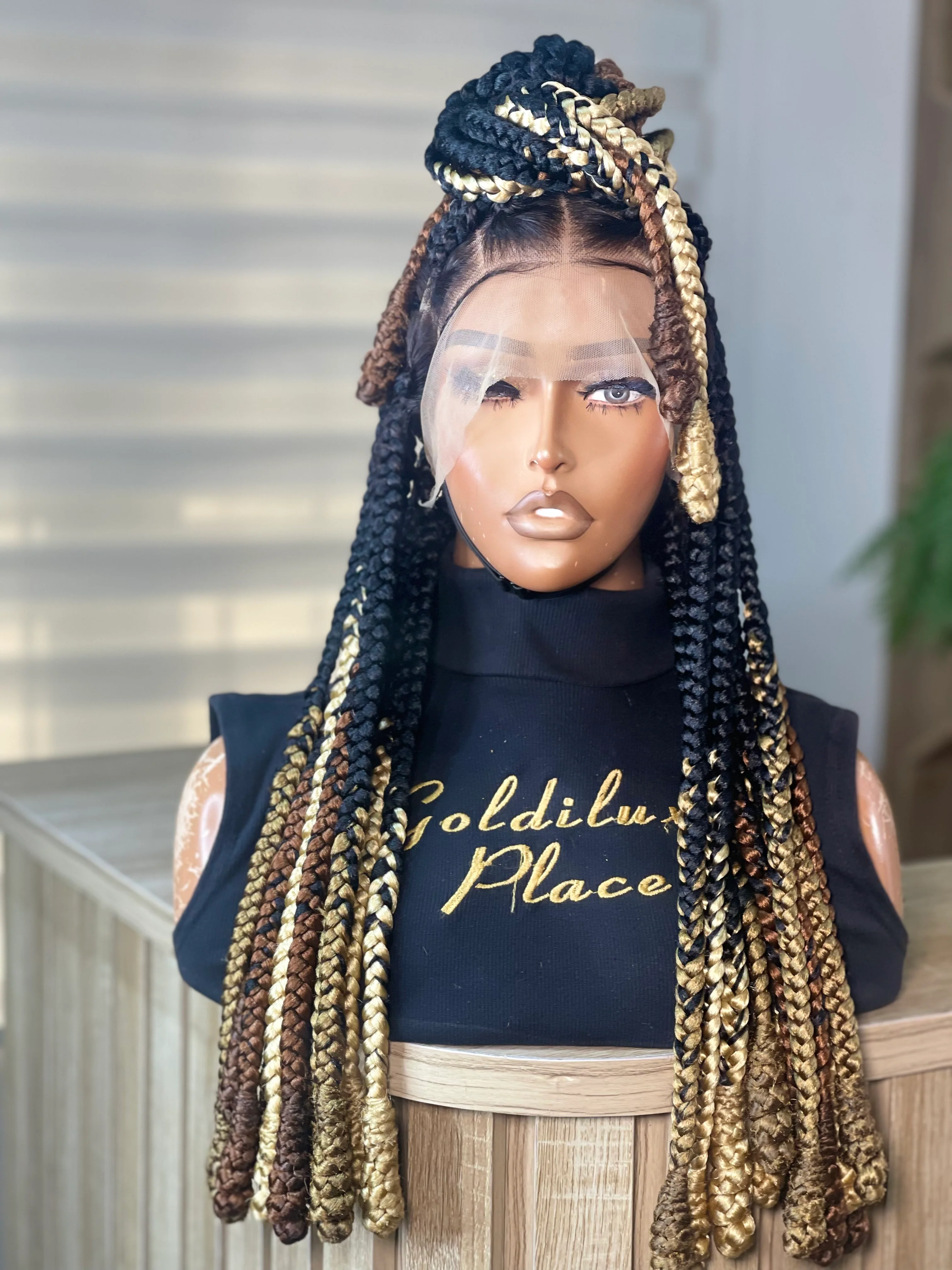 Ciara Knotless Braided Wig - Mose Wig