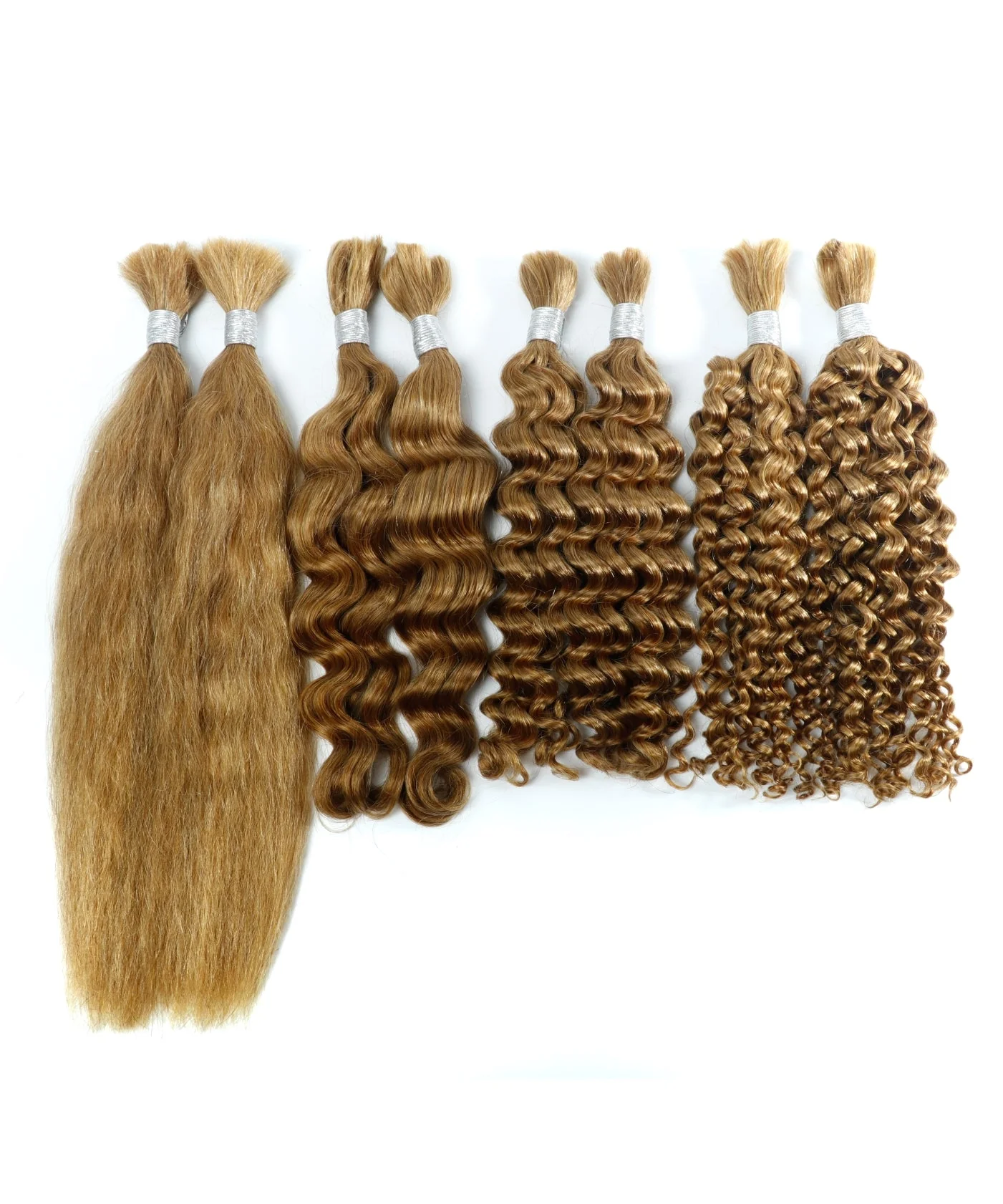 Bulk Hair Virgin Human Braiding Hair (1 Packing 2 Bundles/100g) - Mose Wig