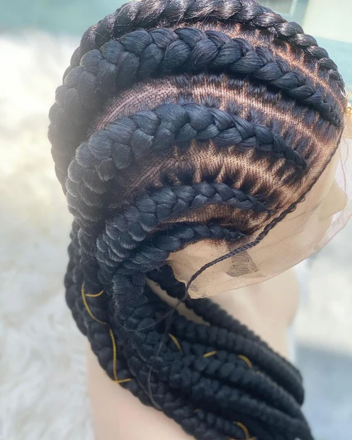 Kemi - stitch braids cornrow wig - Mose Wig