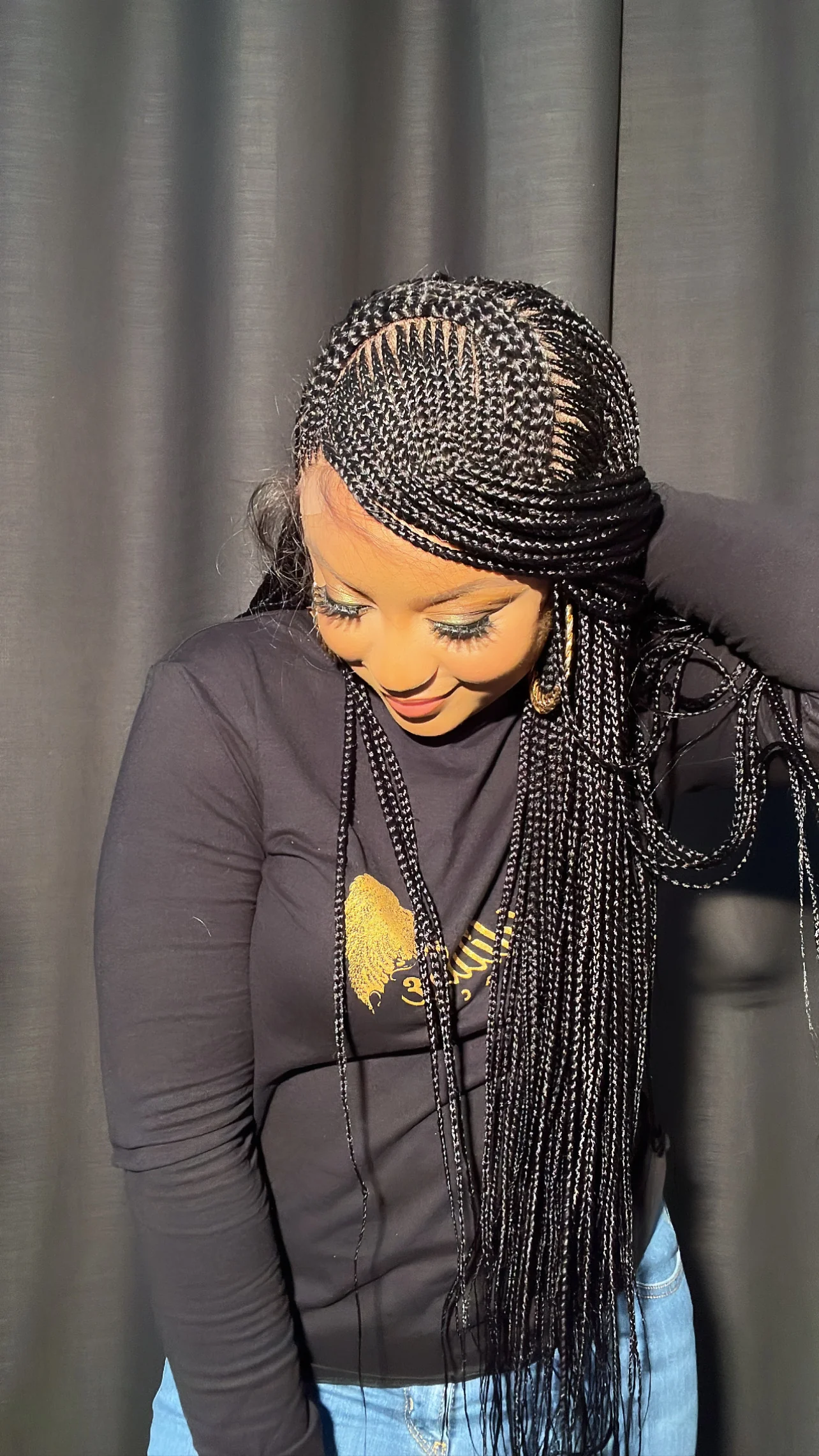 Police Cap (2) Cornrow Unit - Mose Wig