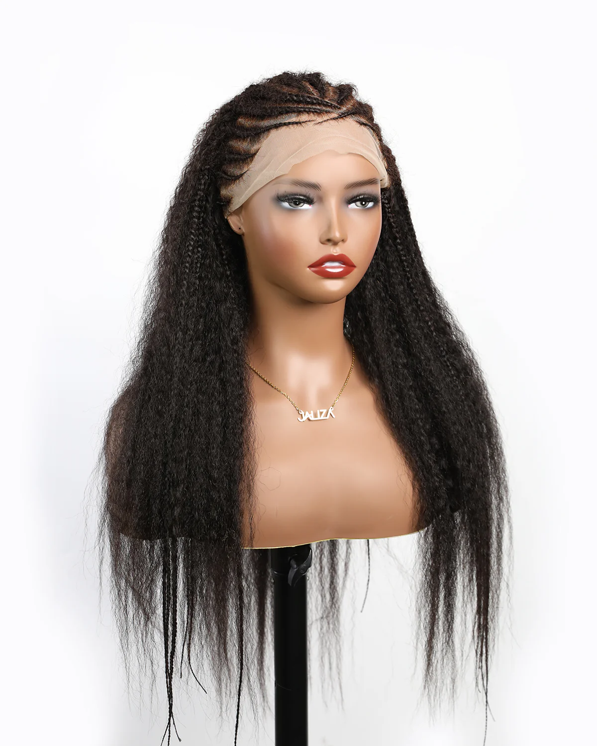 Extra Full Pre bleached Human Hair Lace Braided Cornrow Style Braided Wig  (Scheduled to ship in 1-2 weeks) - Mose Wig