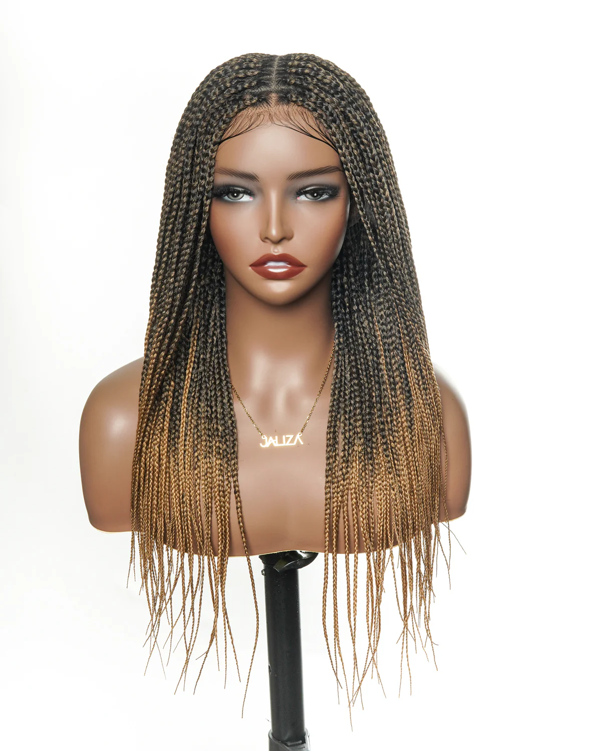 Pre Bleached Human Hair Lace Lightweight Knotless HD Lace Box Braided Wig - Mose Wig