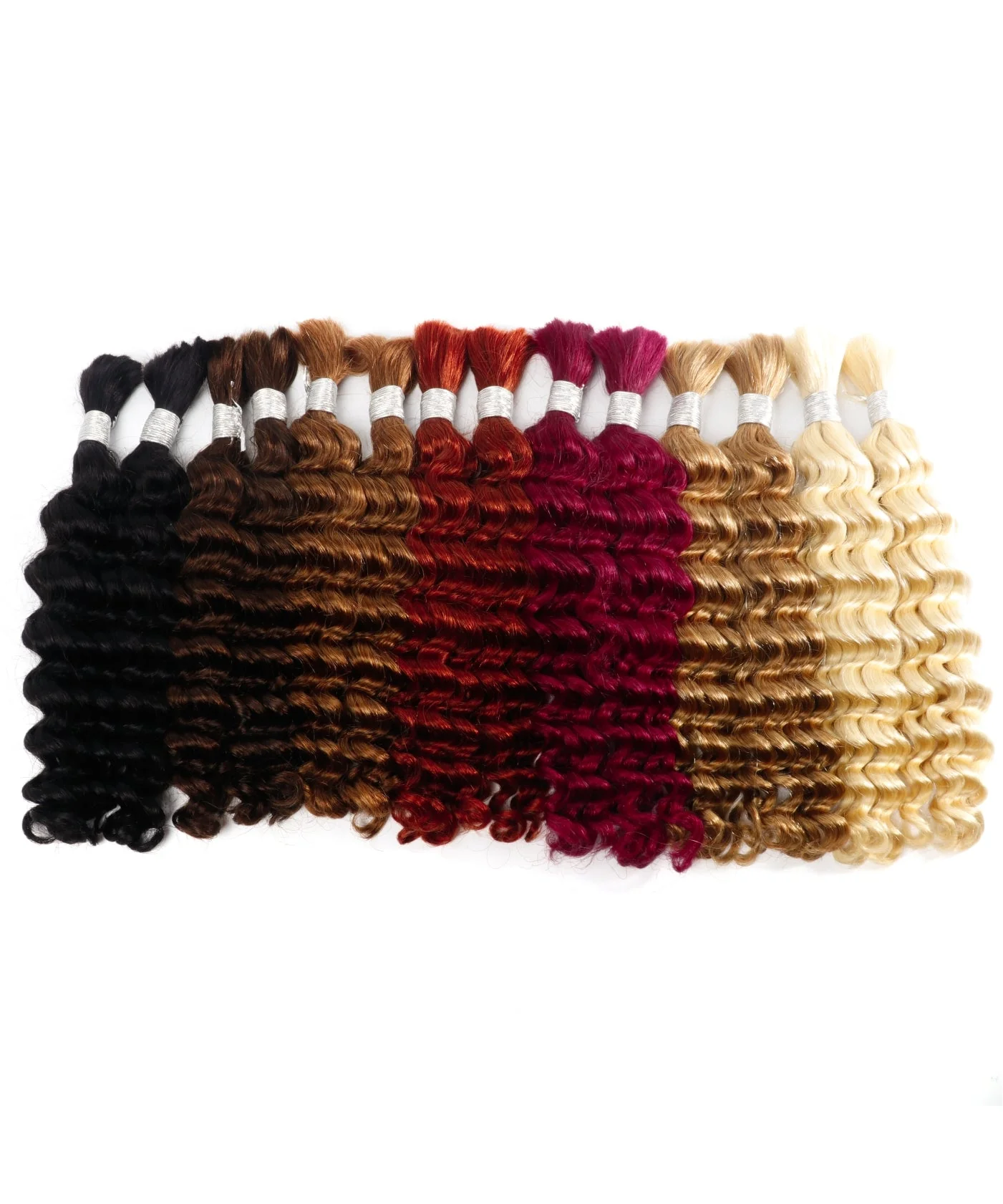 Bulk Hair Virgin Human Braiding Hair (1 Packing 2 Bundles/100g) - Mose Wig