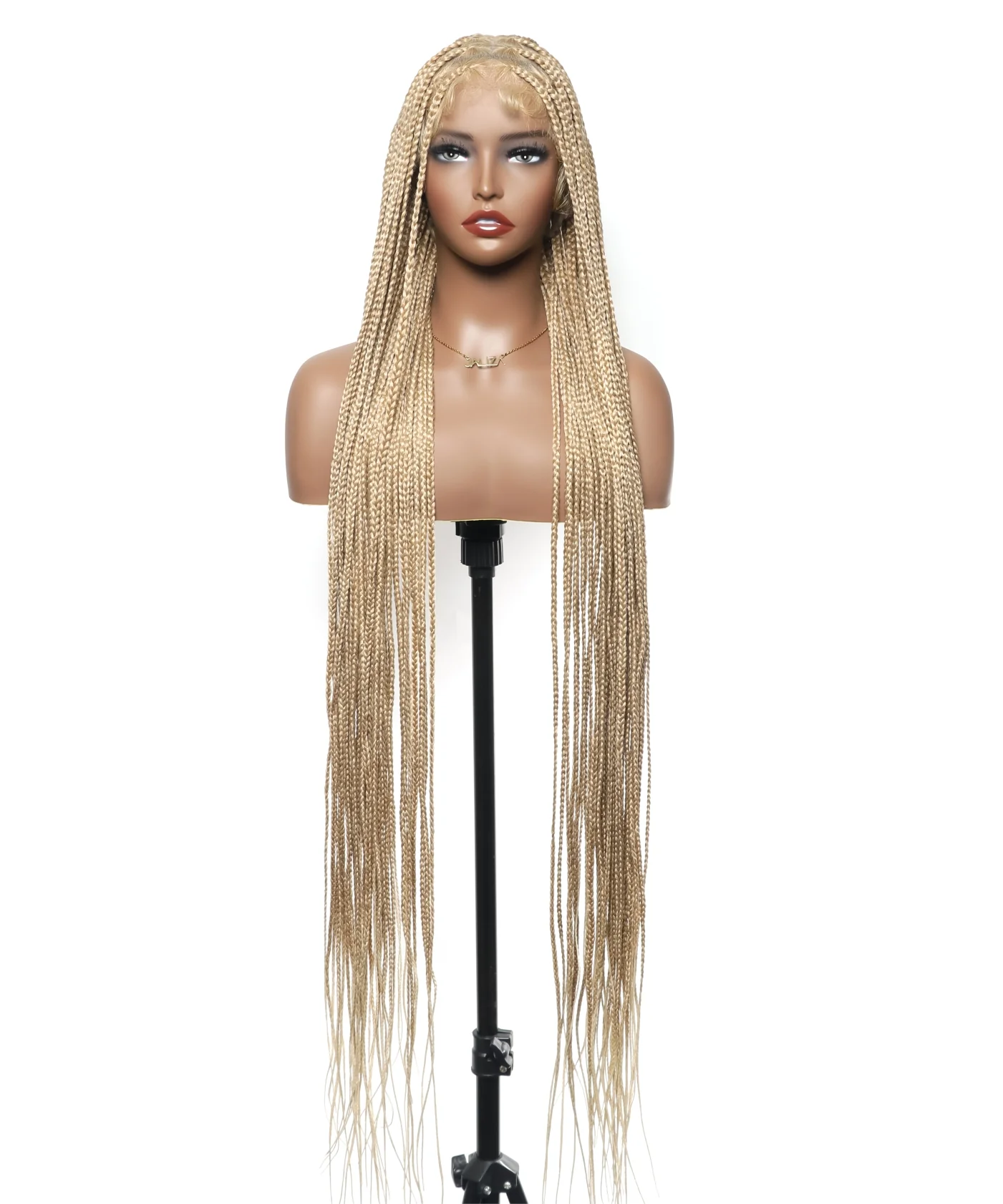HD Lace Knotless Box Braided Wig Color #613 Blond - Mose Wig