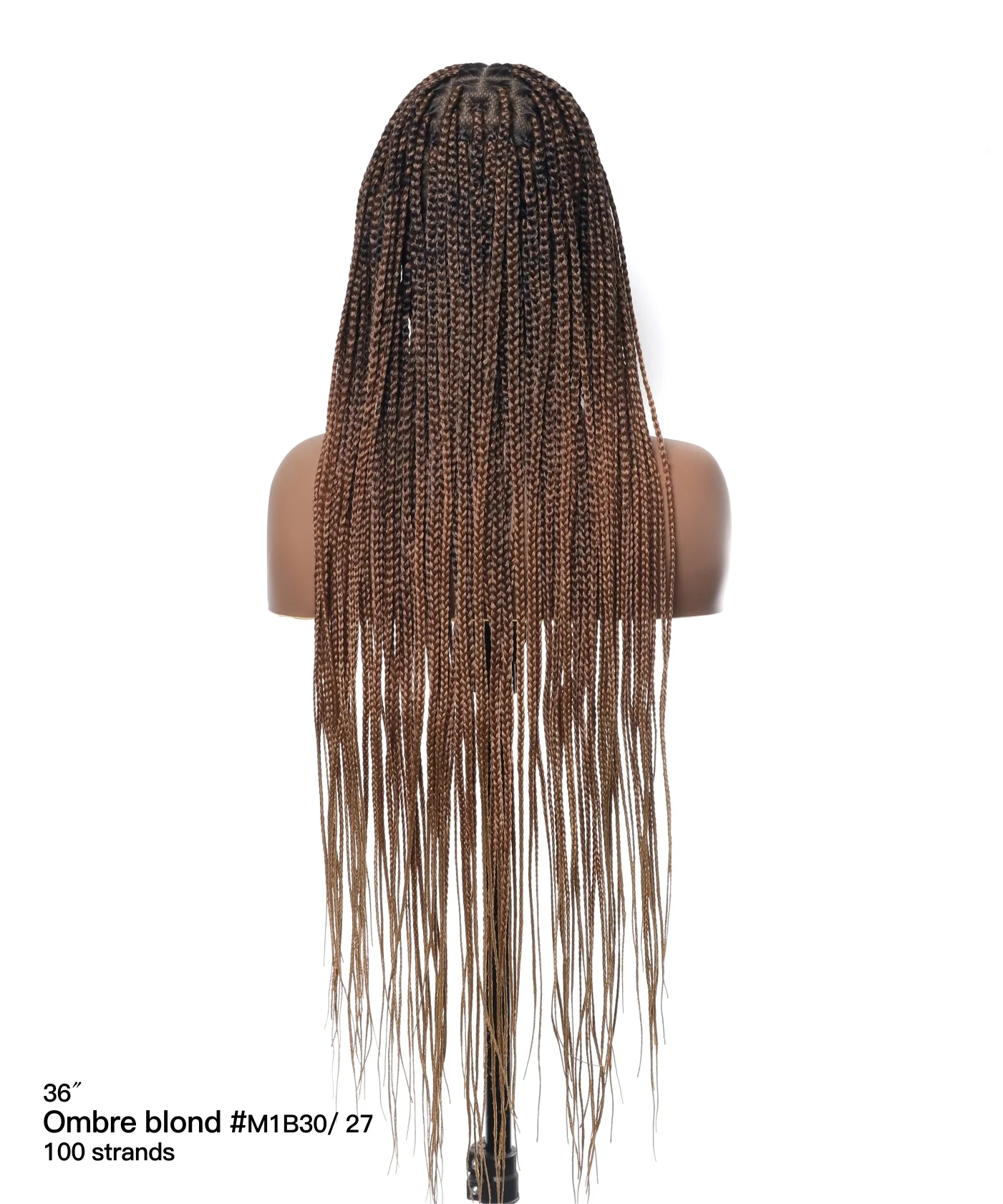 Pre Bleached Human Hair Lace Lightweight Knotless HD Lace Box Braided Wig - Mose Wig