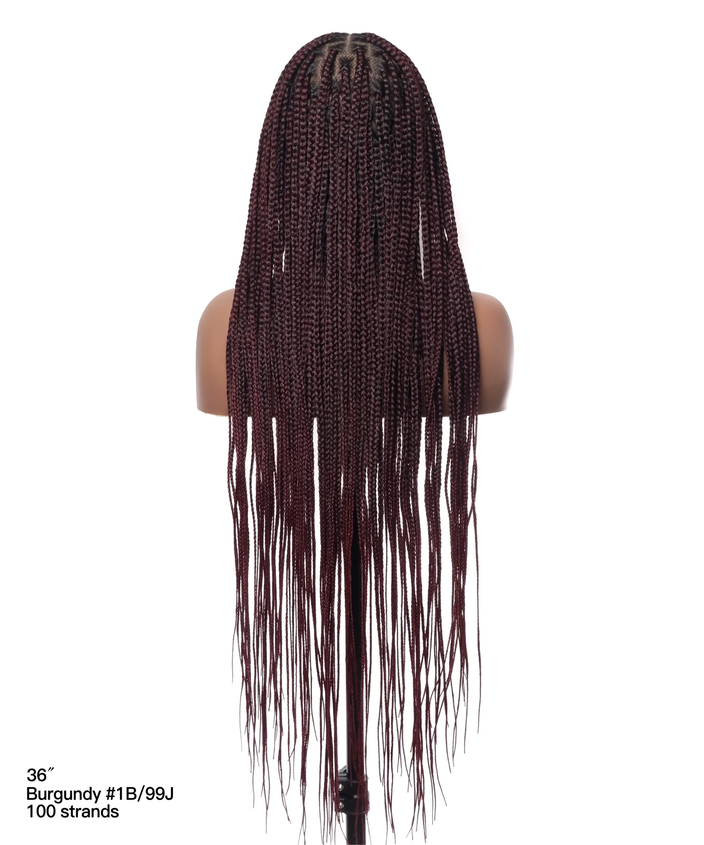 Pre Bleached Human Hair Lace Lightweight Knotless HD Lace Box Braided Wig - Mose Wig