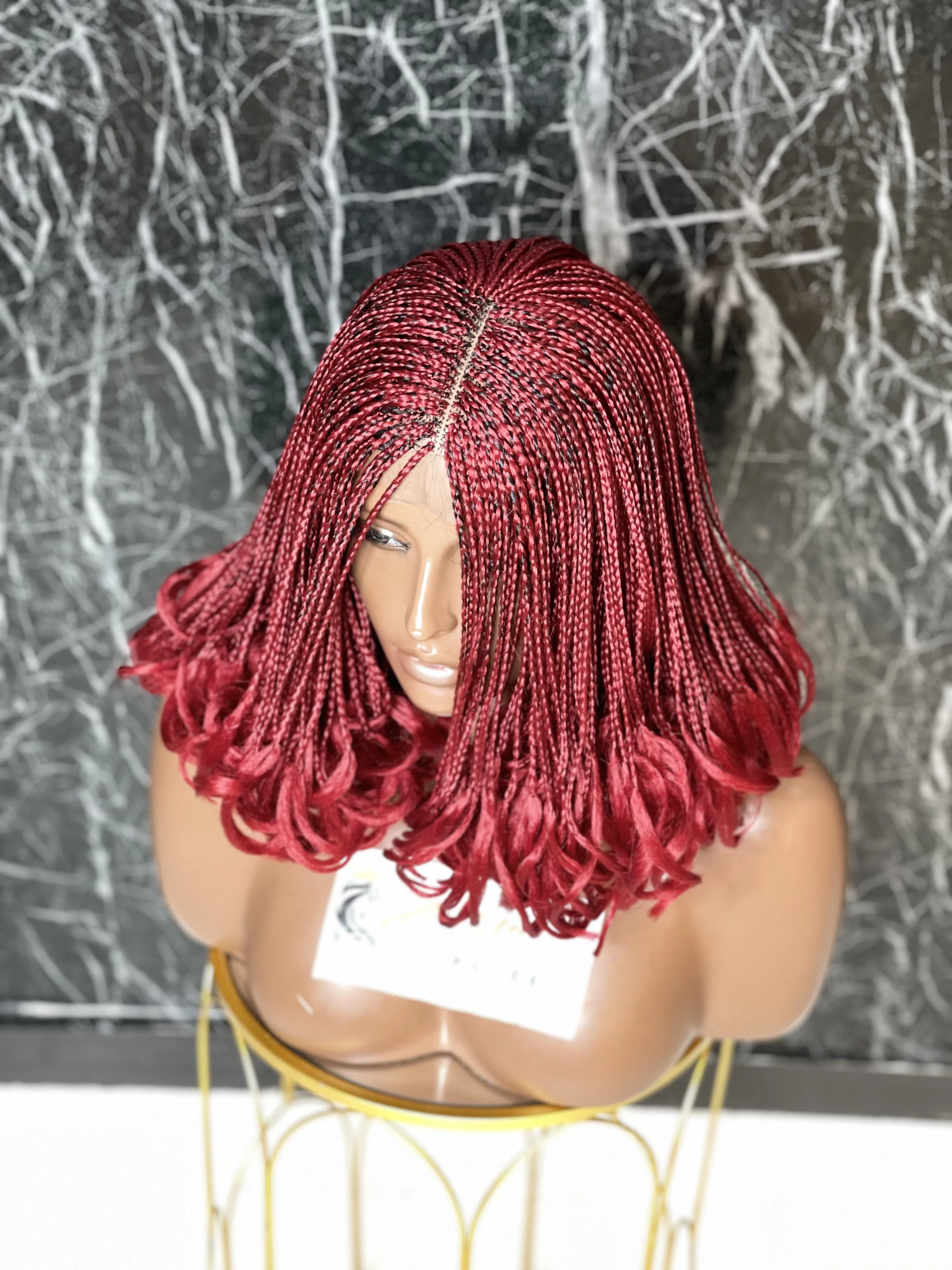 Asake Unit - Short Bob wig with Curled Tips - Mose Wig