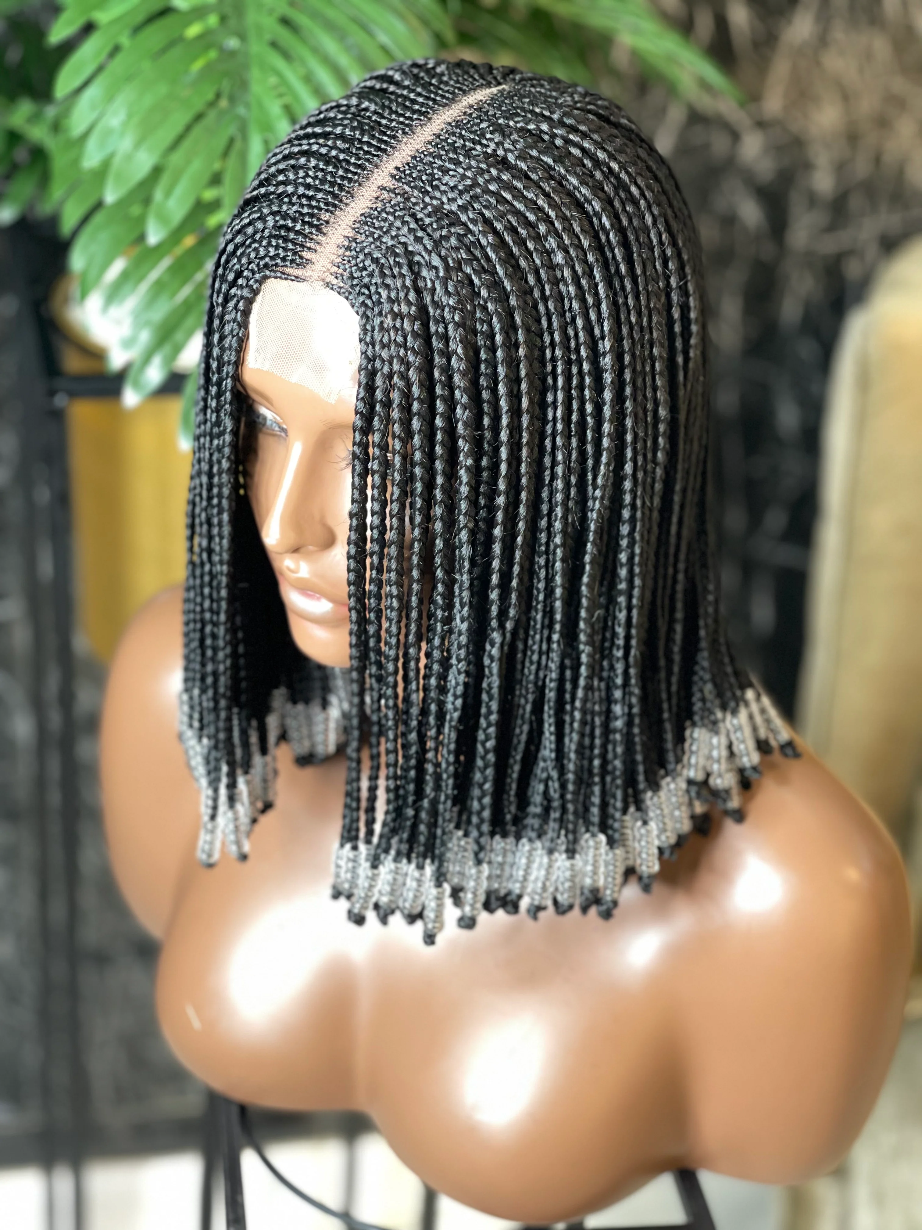 Beaded Fulani - Cornrow Braid Wig - Mose Wig