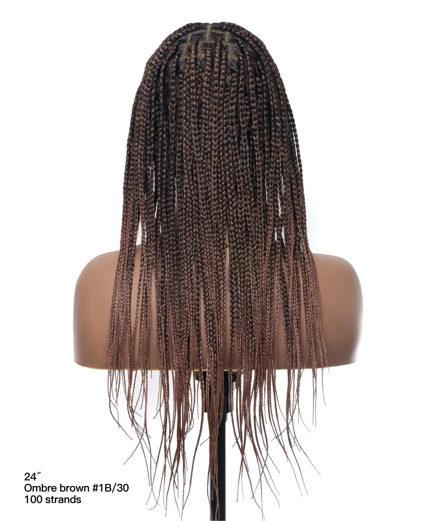 Pre Bleached Human Hair Lace Lightweight Knotless HD Lace Box Braided Wig - Mose Wig