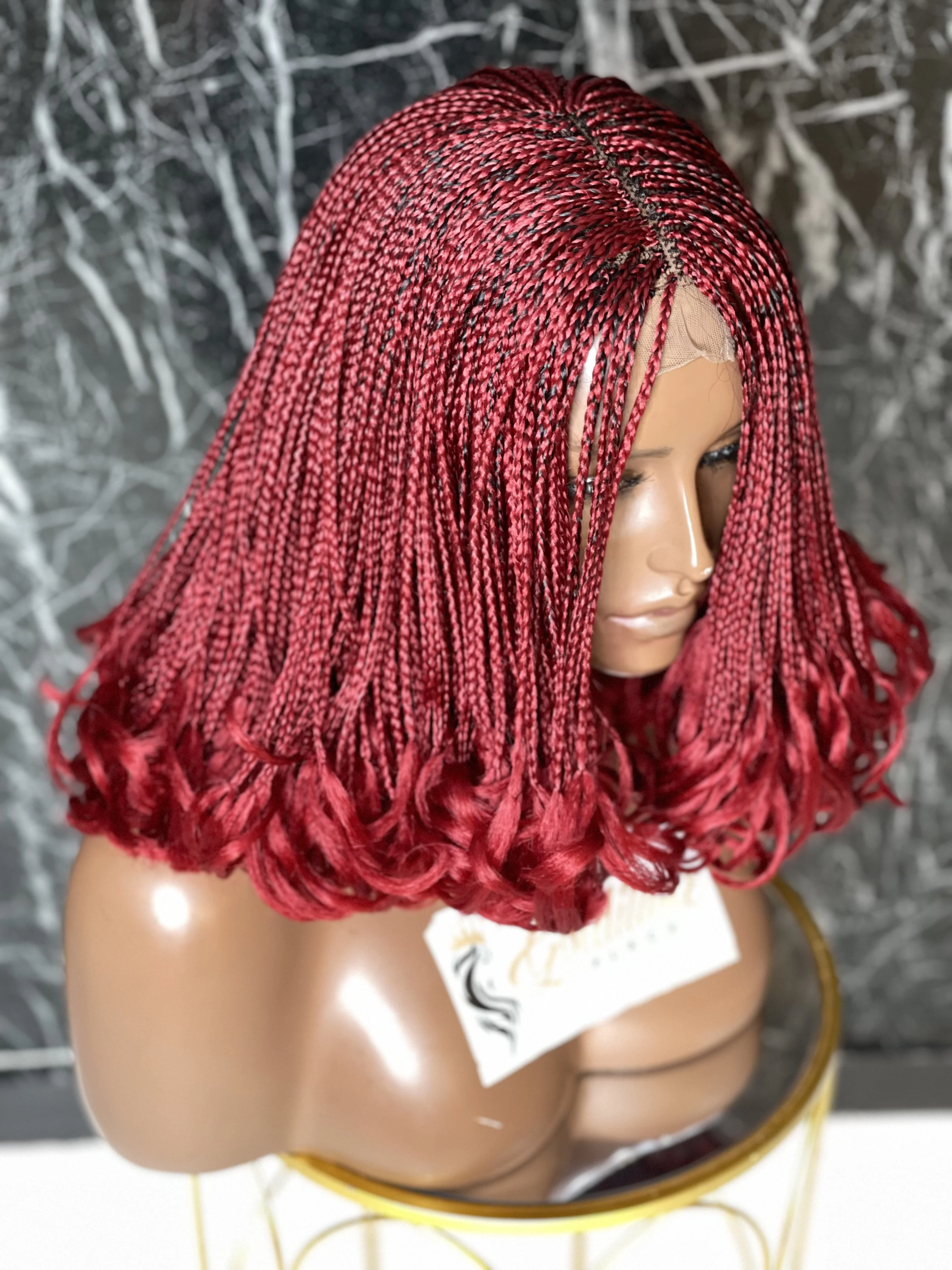 Asake Unit - Short Bob wig with Curled Tips - Mose Wig