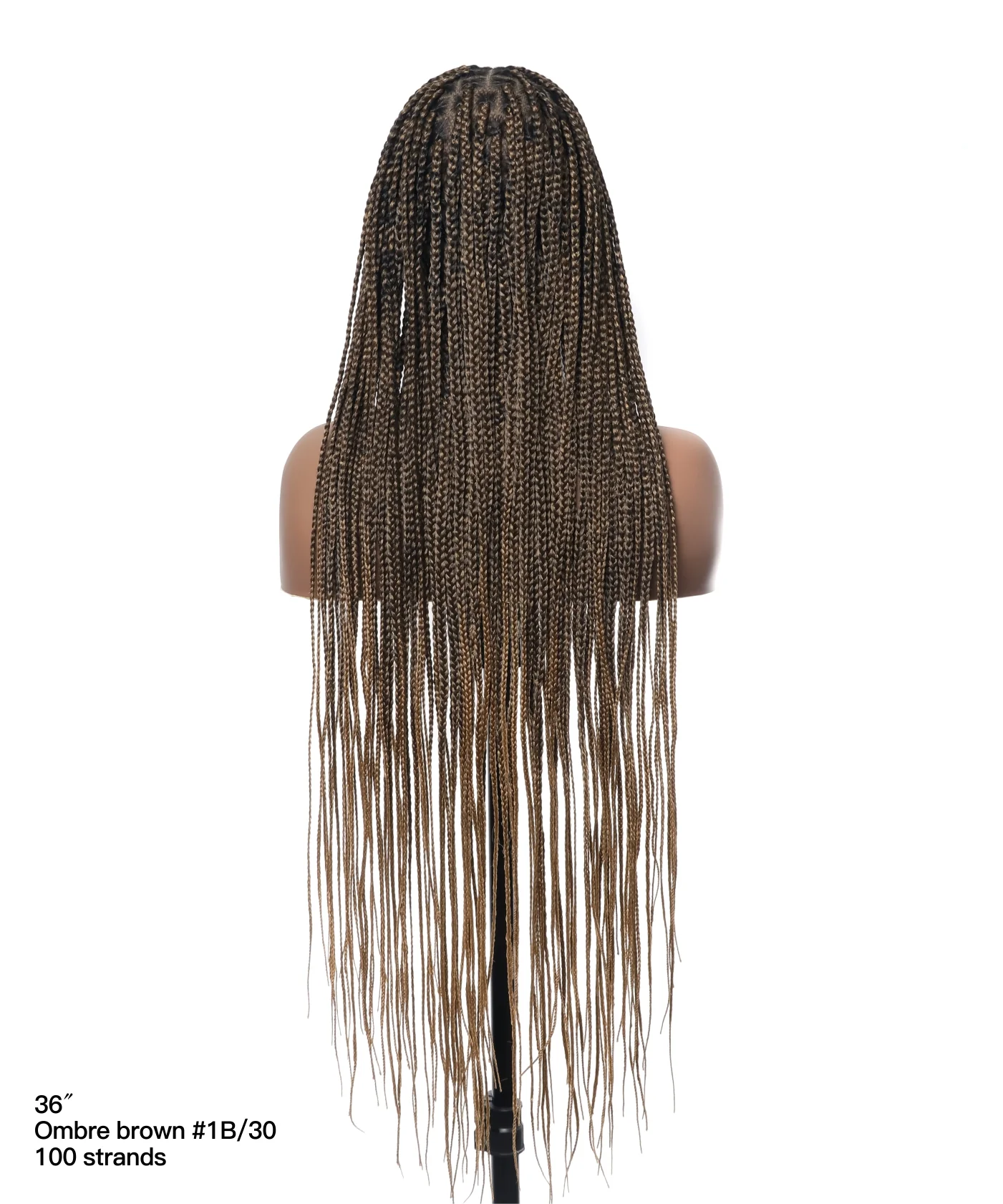 Pre Bleached Human Hair Lace Lightweight Knotless HD Lace Box Braided Wig - Mose Wig