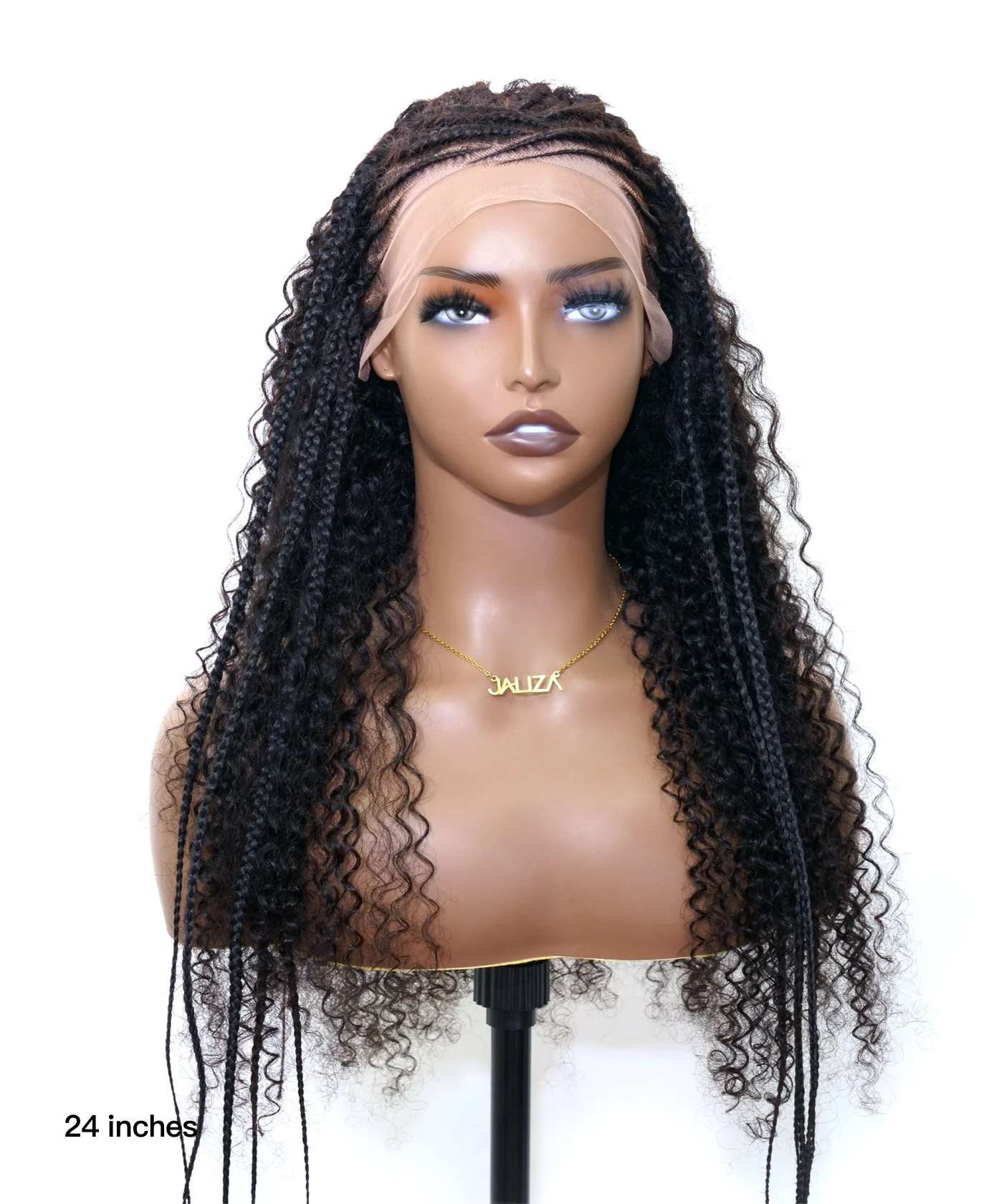 Extra Full Pre bleached Human Hair Lace Braided Cornrow Style Braided Wig  (Scheduled to ship in 1-2 weeks) - Mose Wig
