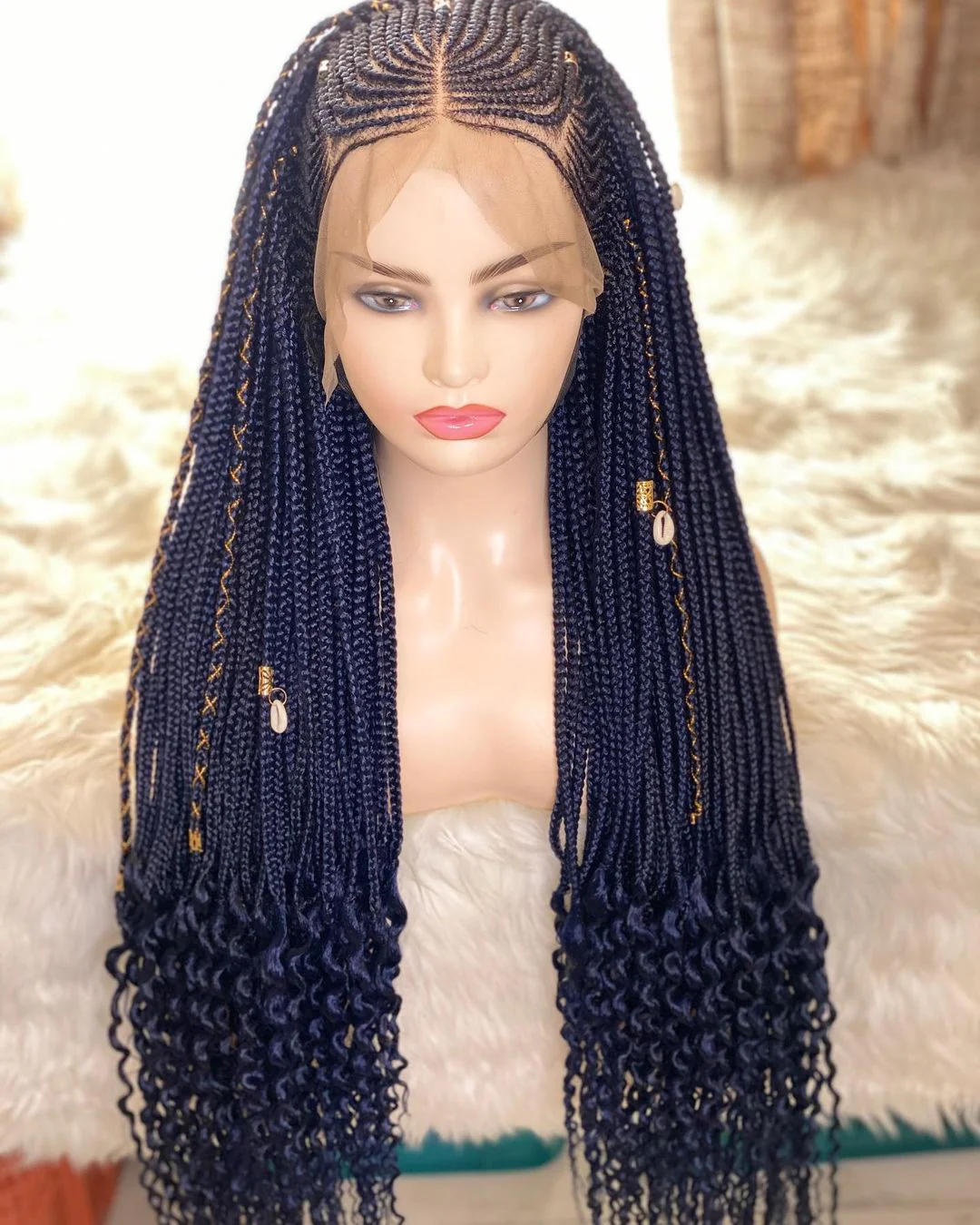 Six Piece Cornrow Braid Wig - Mose Wig
