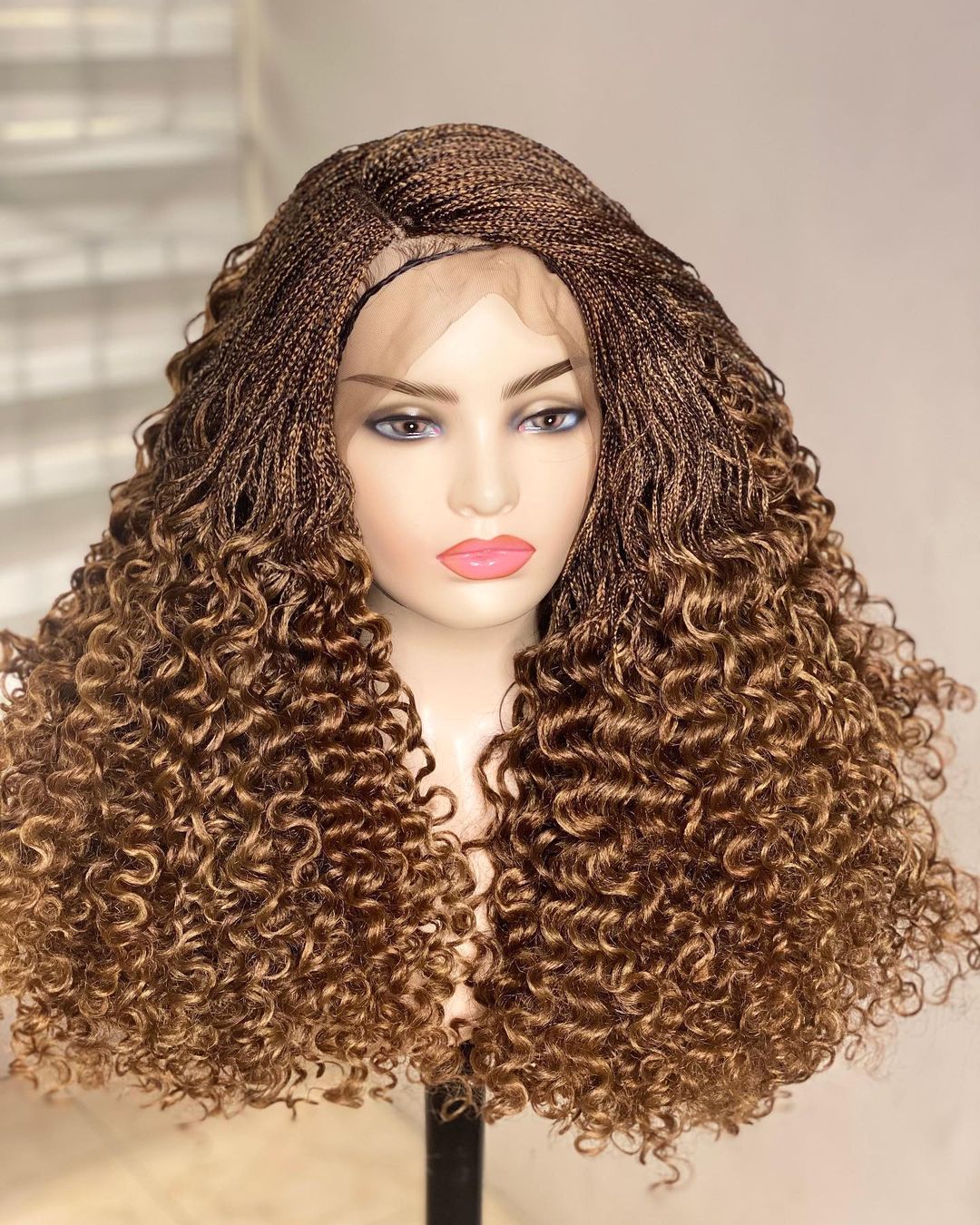 Kandy Micro Wig - Braided Wig with curls - Mose Wig
