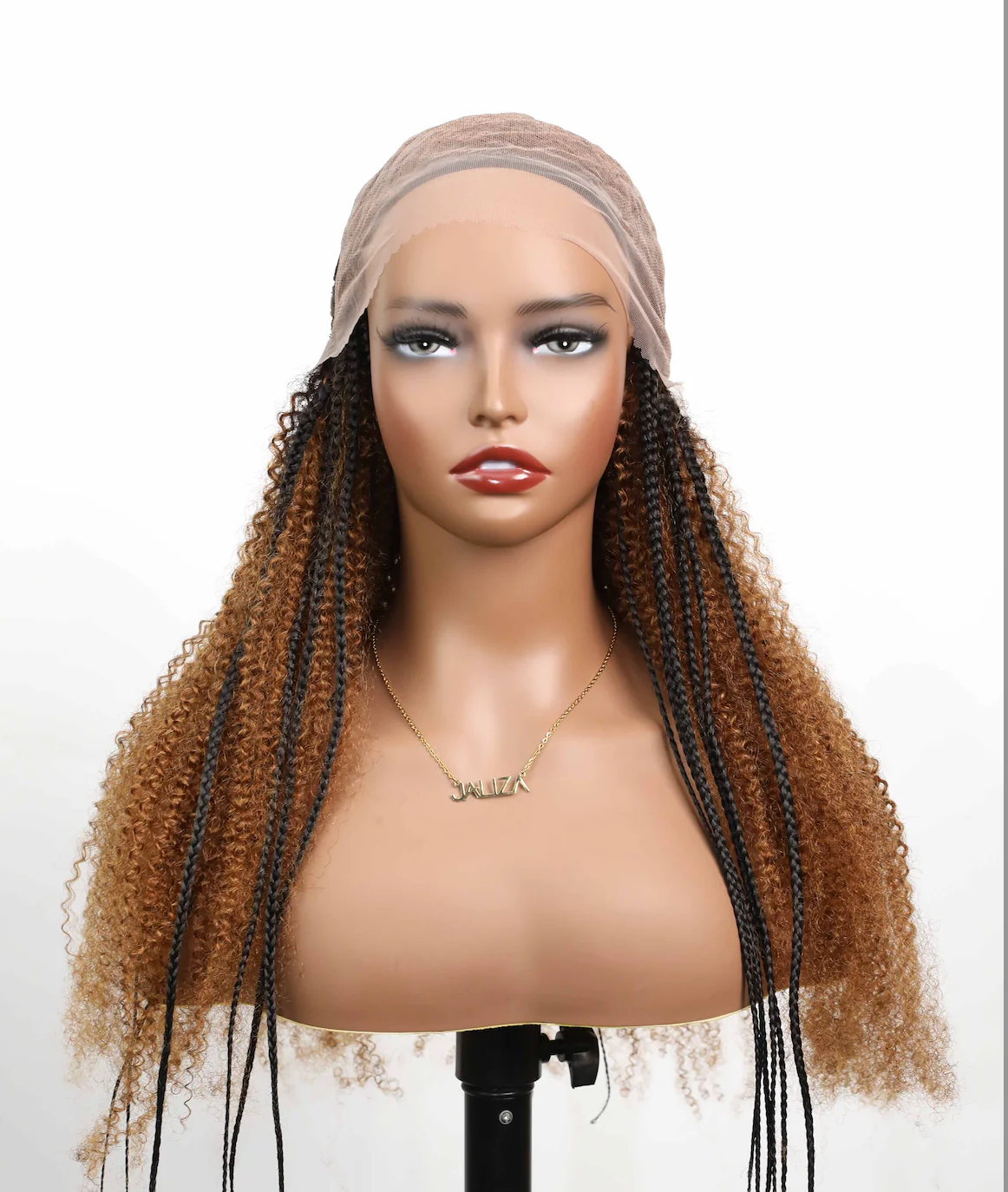 Extra Full Pre bleached Human Hair Lace Braided Cornrow Style Braided Wig  (Scheduled to ship in 1-2 weeks) - Mose Wig