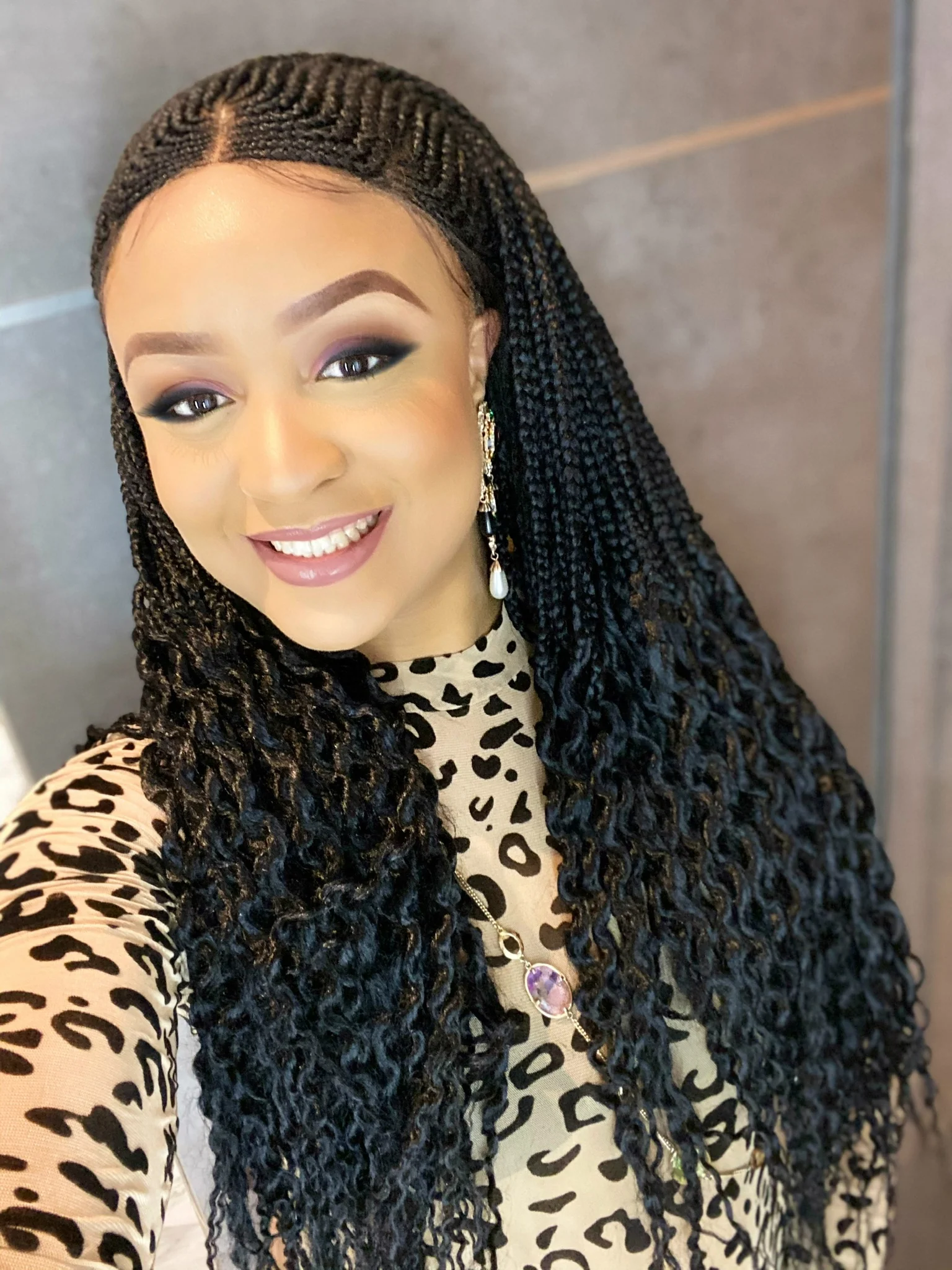 Six Piece Cornrow Braid Wig - Mose Wig