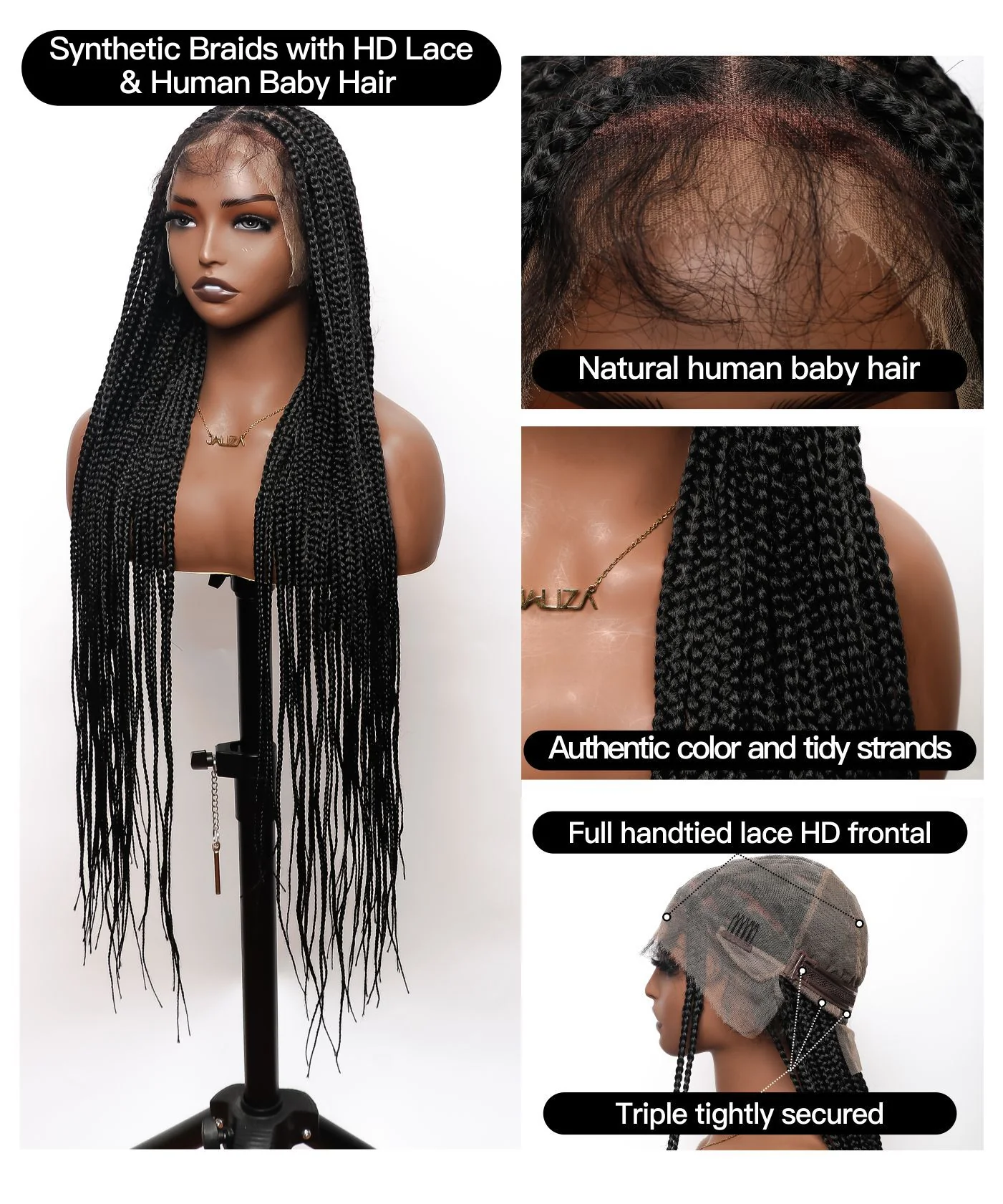 Knotless Box Braided Wig 36