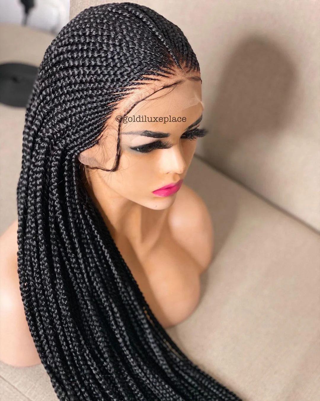Tribal cornrow - Braided Wig - Mose Wig