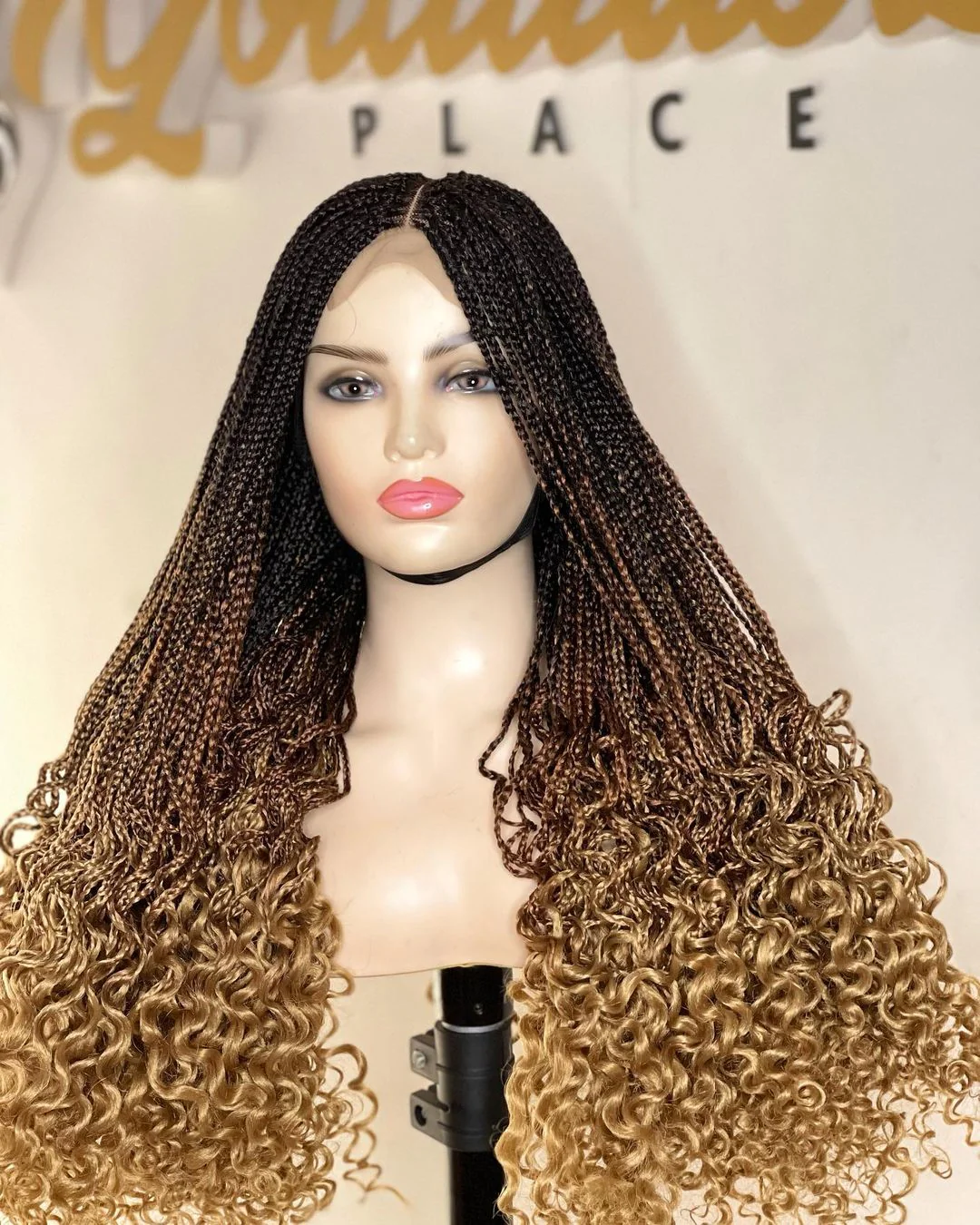 Ombre goddess knotless braids wig - Mose Wig