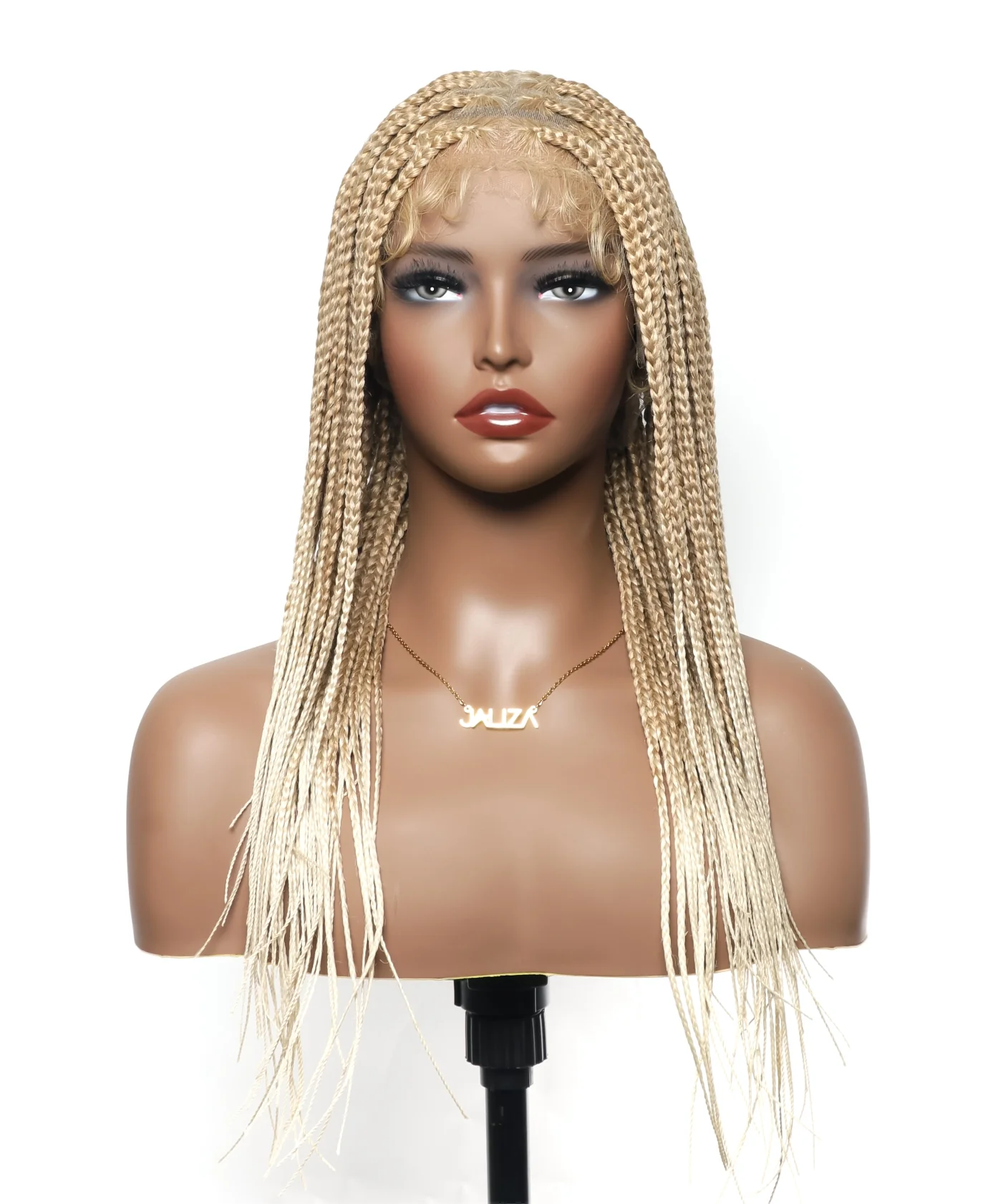 HD Lace Knotless Box Braided Wig Color #613 Blond - Mose Wig