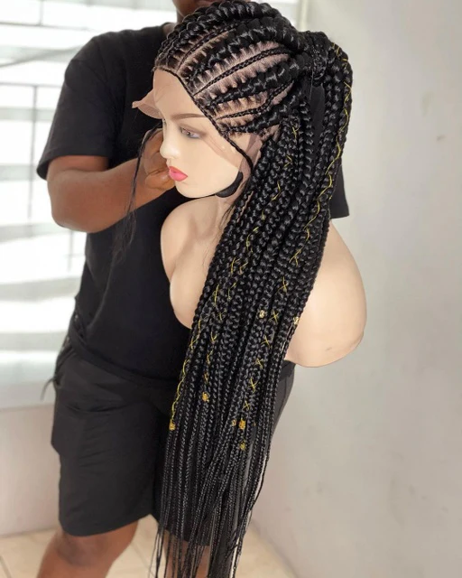 Honey  -  Stitch Braids Cornrow wig - Mose Wig