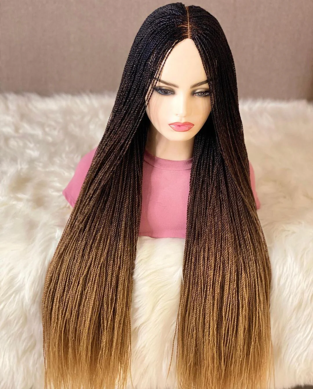 Ombre Micro Twist Braid Wig - Mose Wig